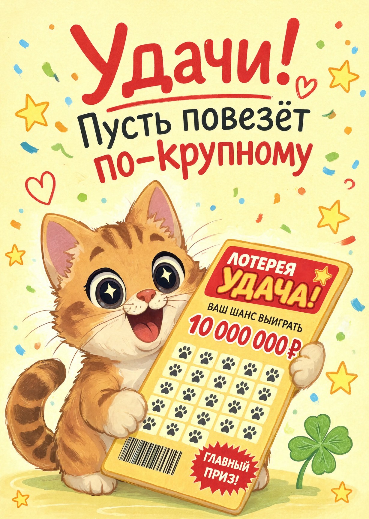 Открытка "Удачи" #11