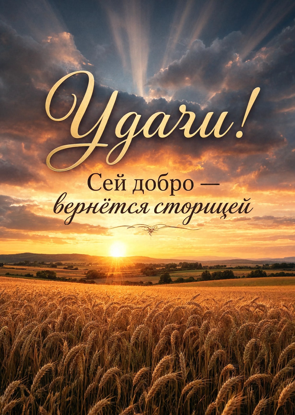 Открытка "Удачи" #28