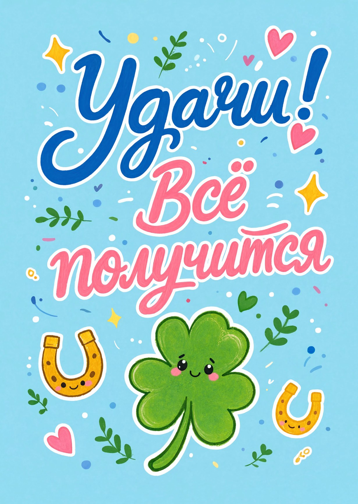 Открытка "Удачи" #31