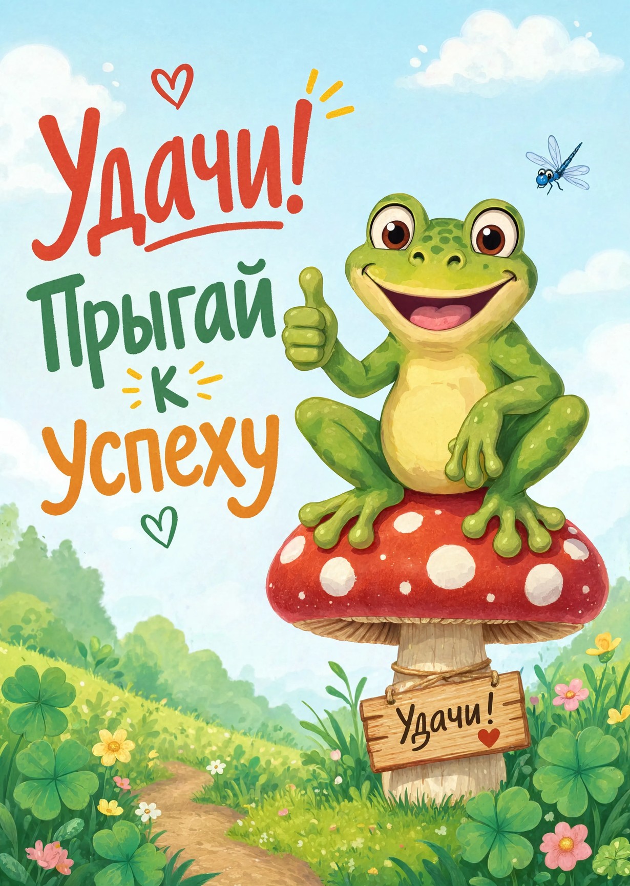 Открытка "Удачи" #39
