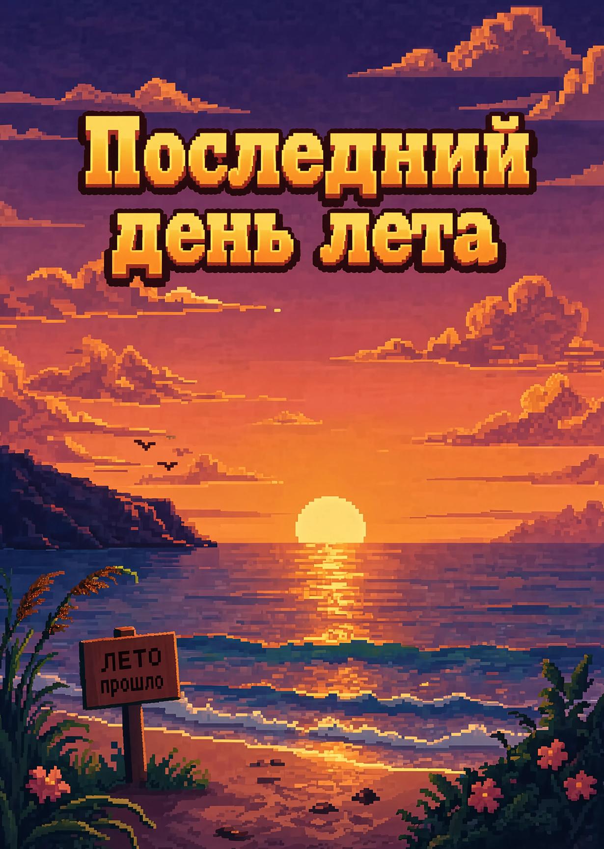Открытка последний день лета #12