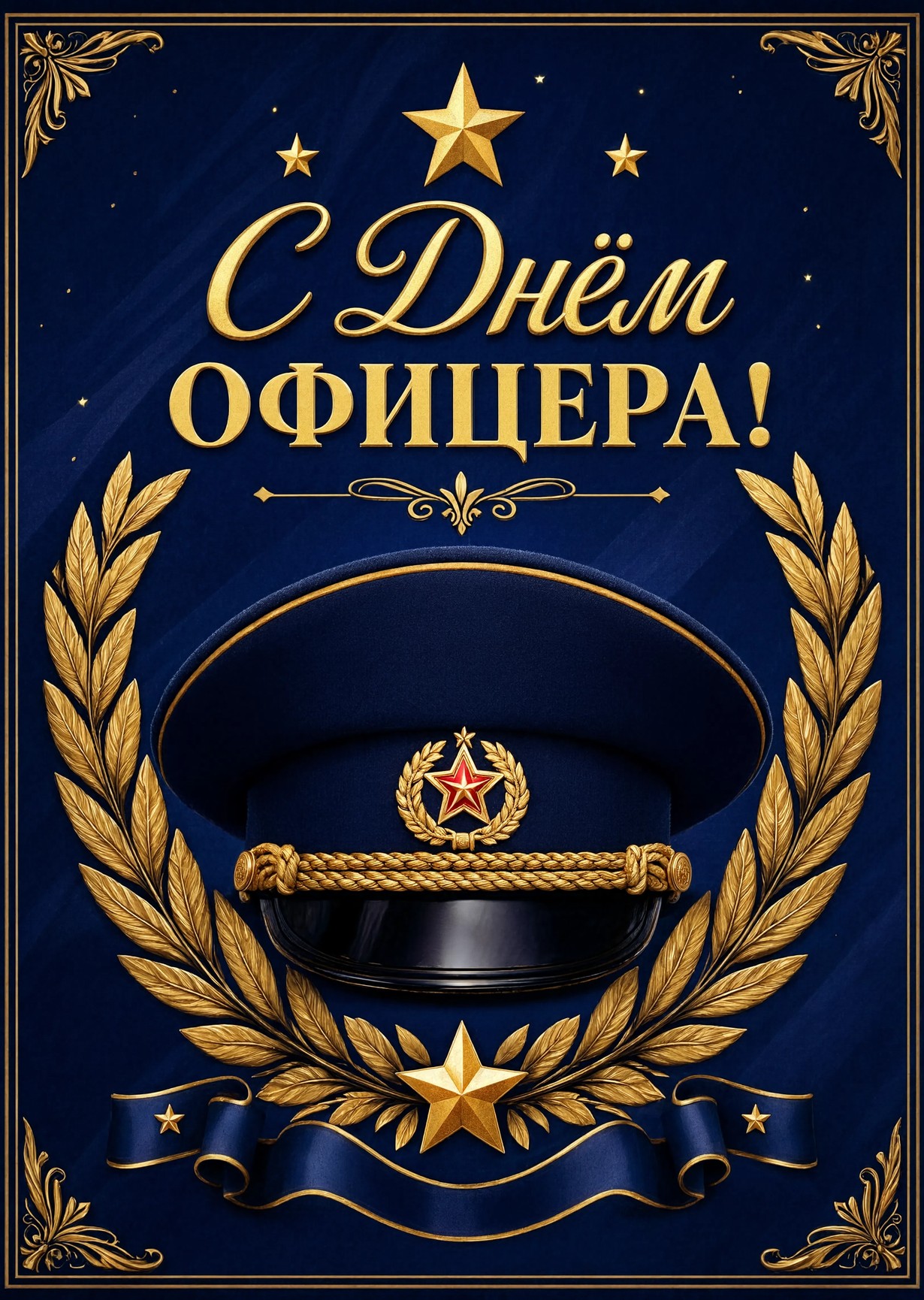 Открытка с Днем Офицера #27