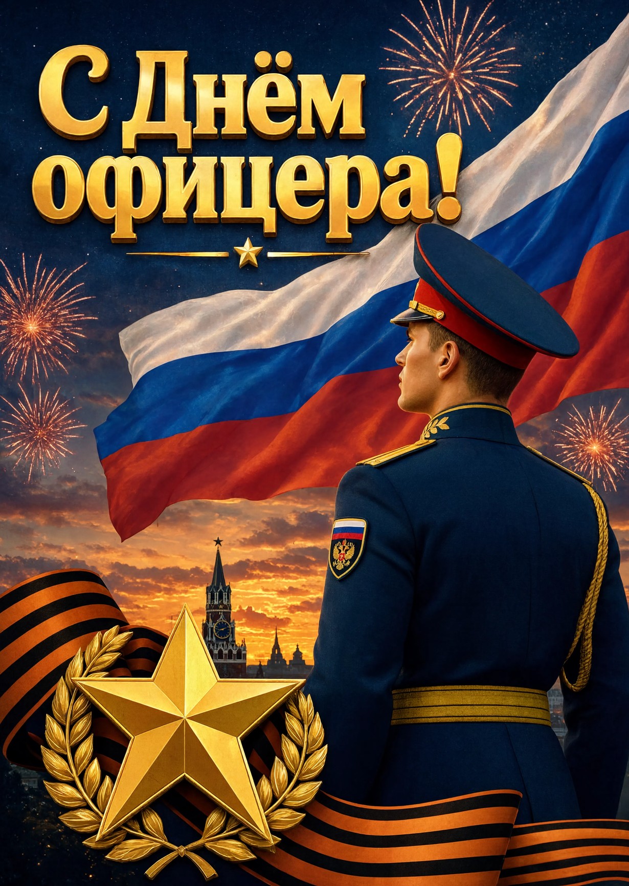 Открытка с Днем Офицера #25