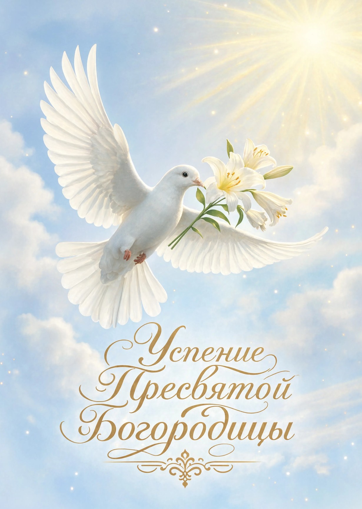 Открытка Успение Пресвятой Богородицы #1