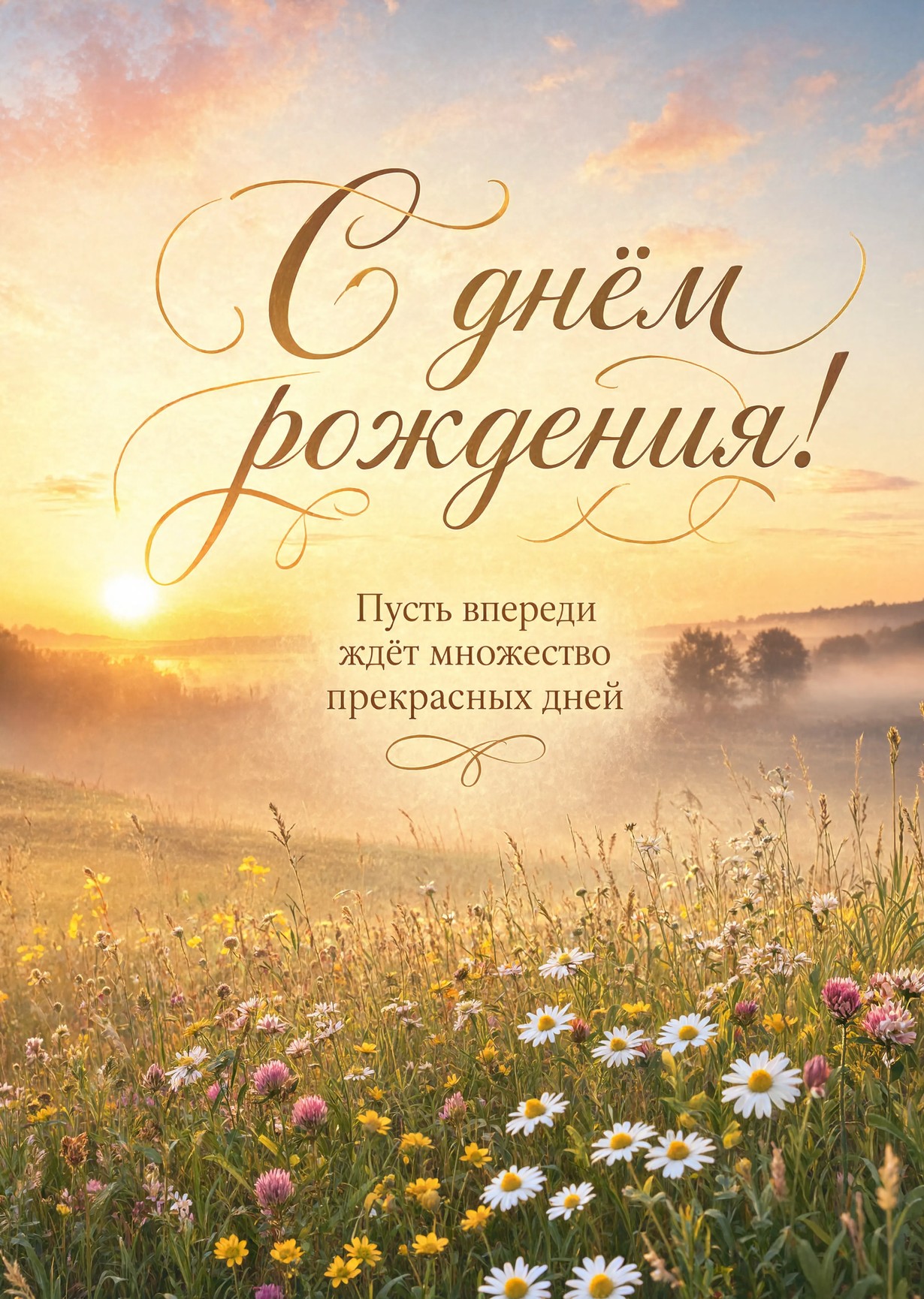 Открытка "С днем рождения женщине" #15
