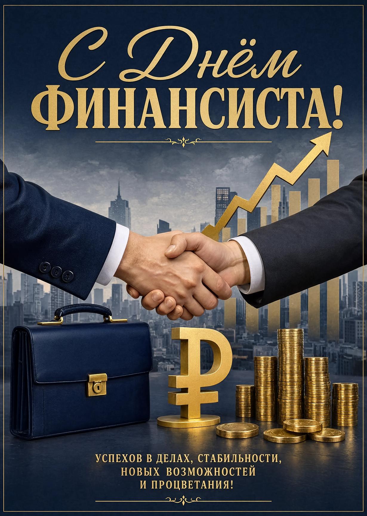 Открытка С Днём Финансиста #11