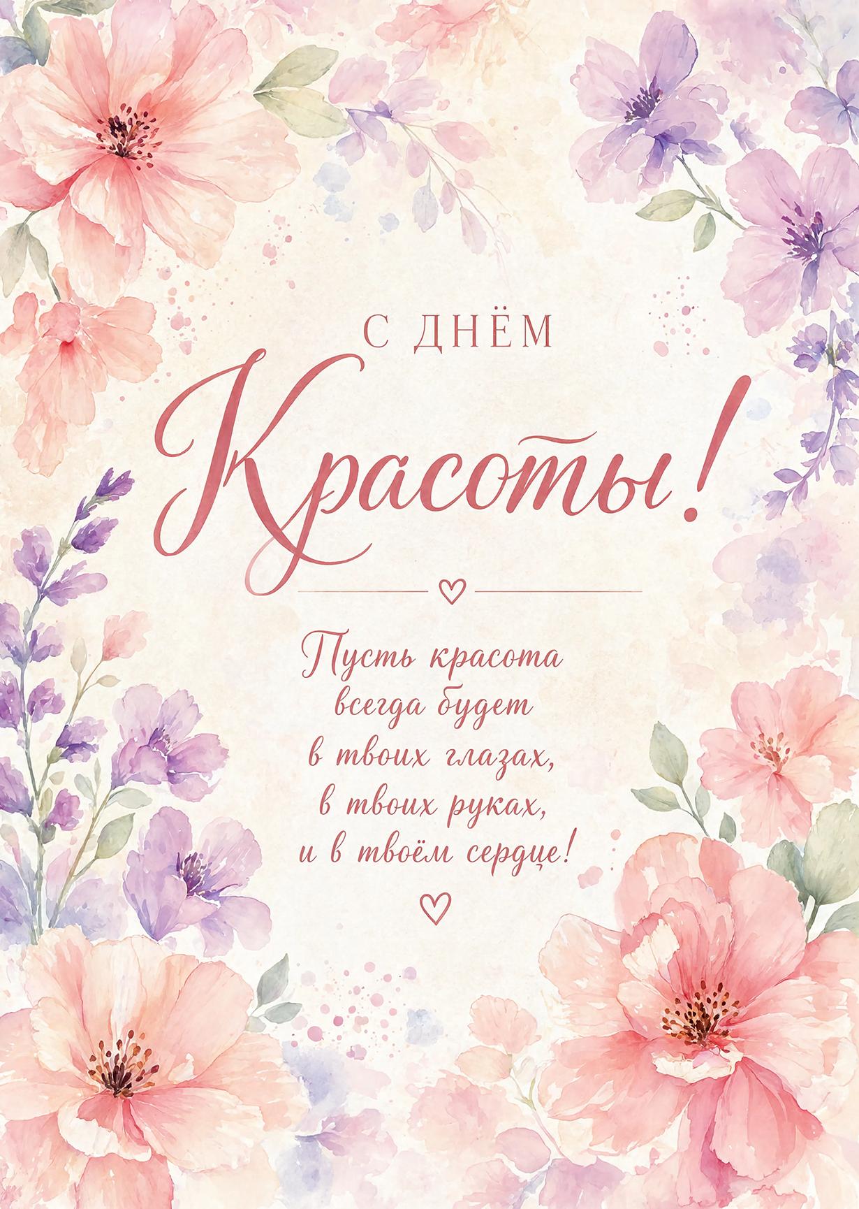 Открытка С Днём Красоты #11