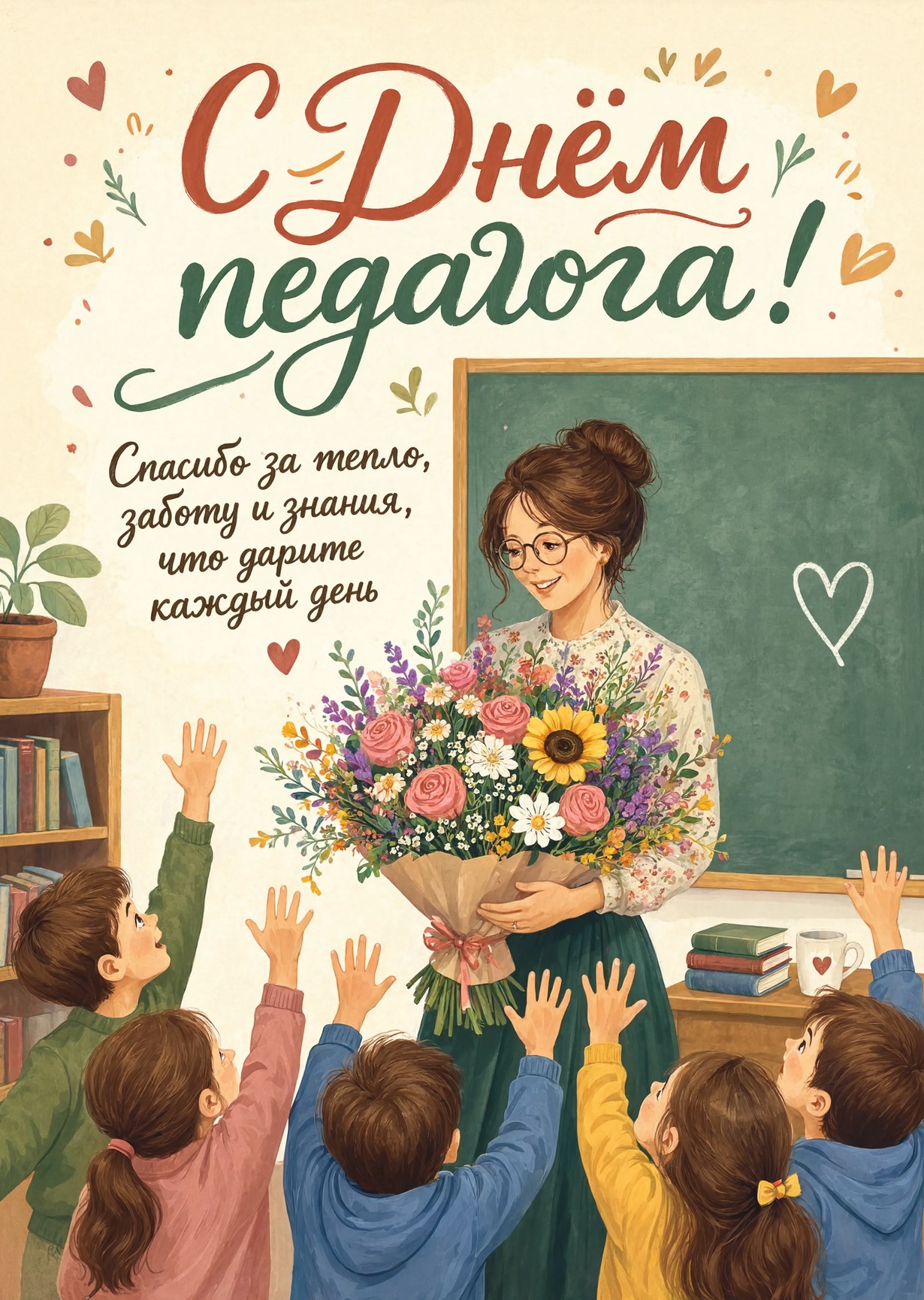Открытки с Днем Педагога-21