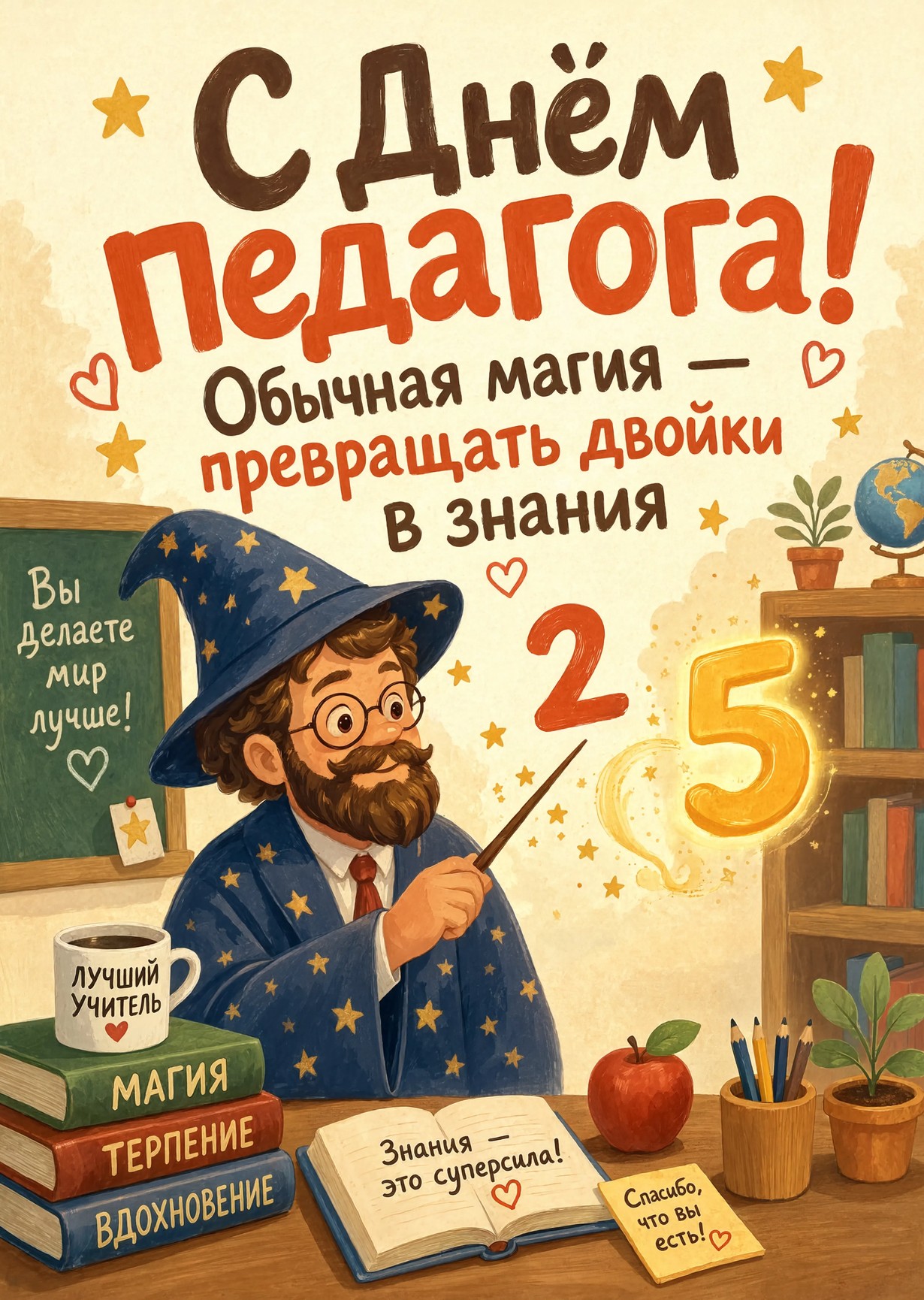 Открытки с Днем Педагога-1