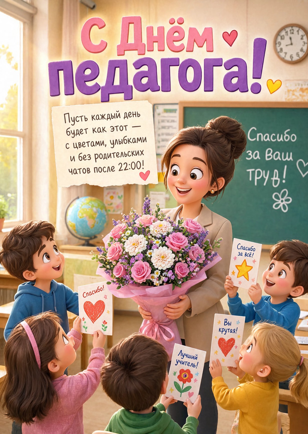 Открытки с Днем Педагога-2