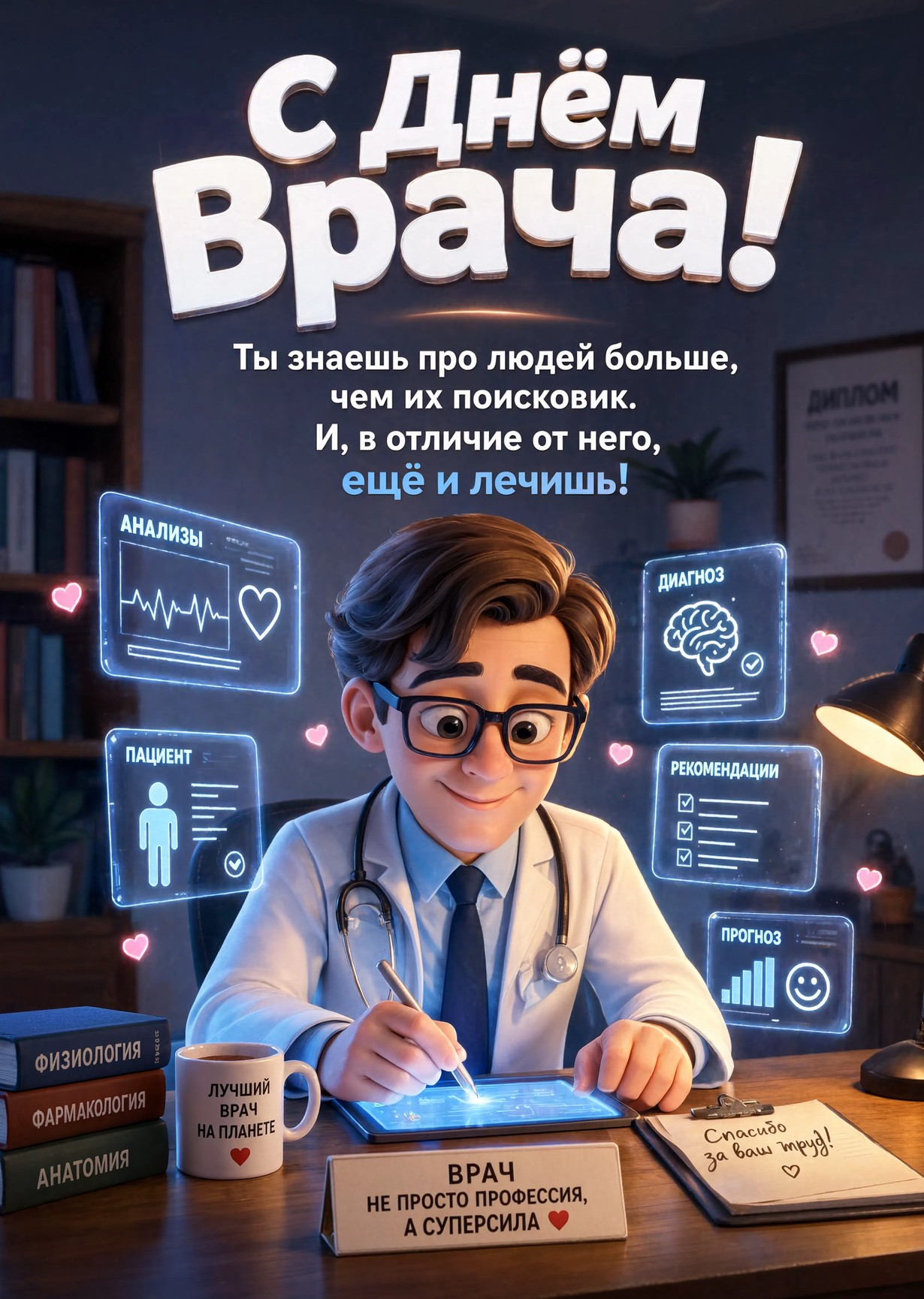 открытки с Днем Врача-9