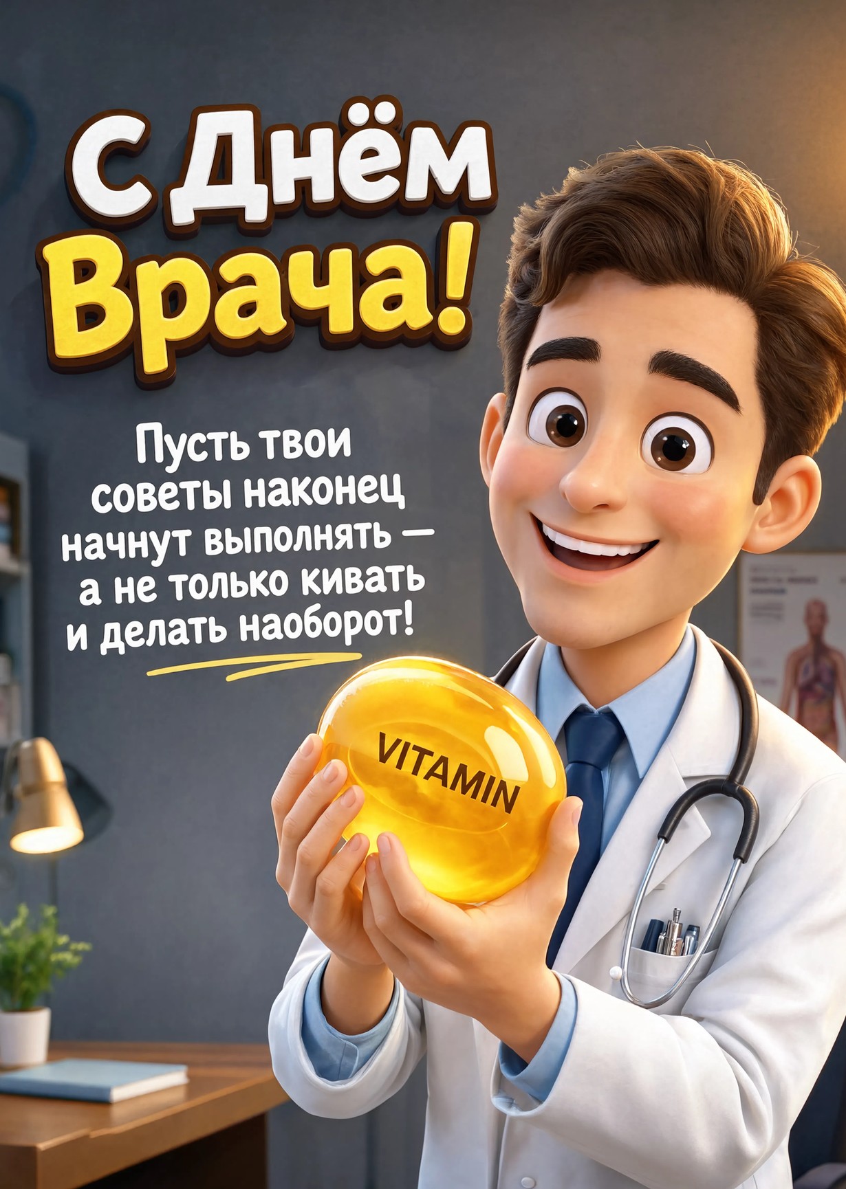 открытки с Днем Врача-11