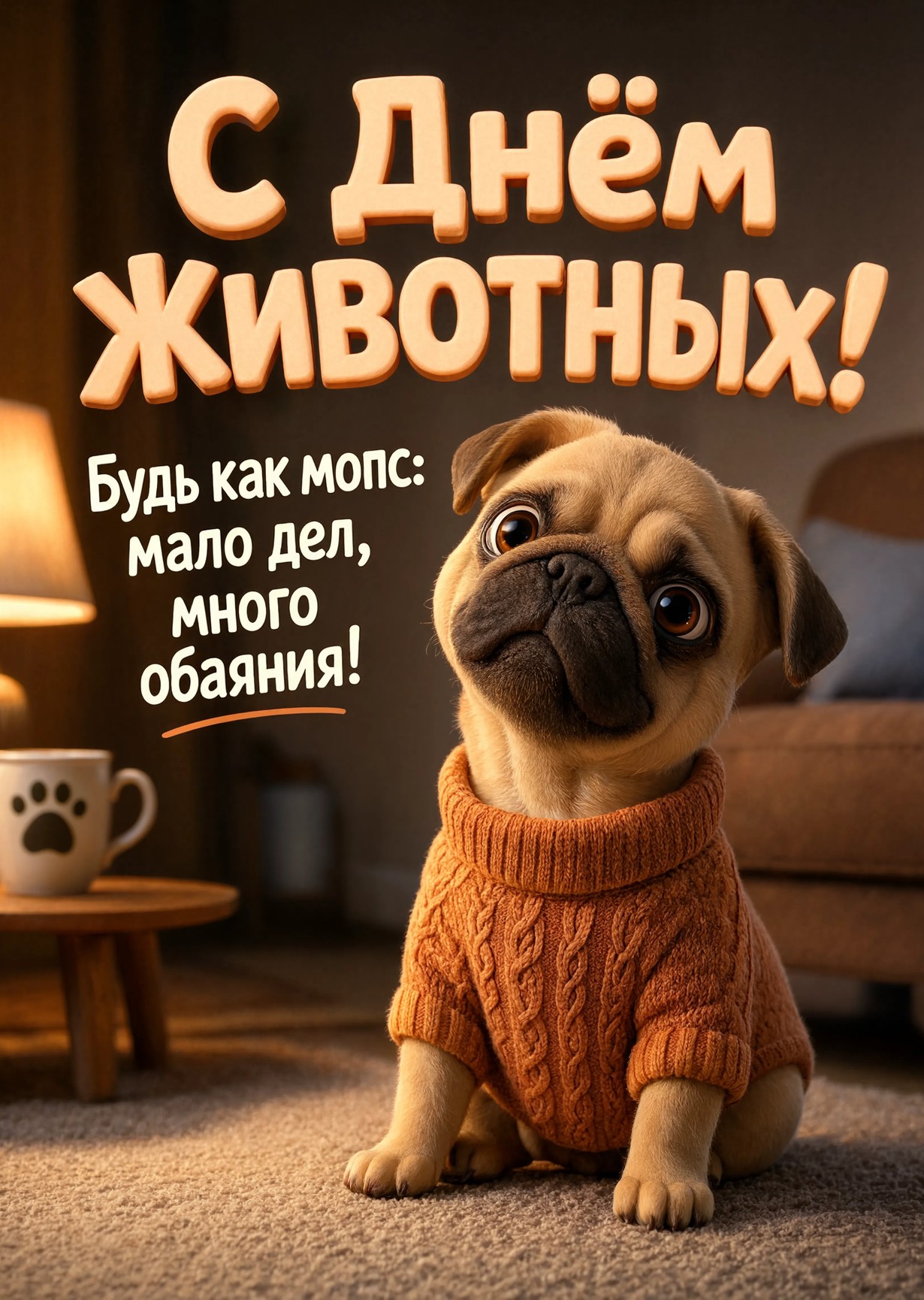 открытки с днем животных-11
