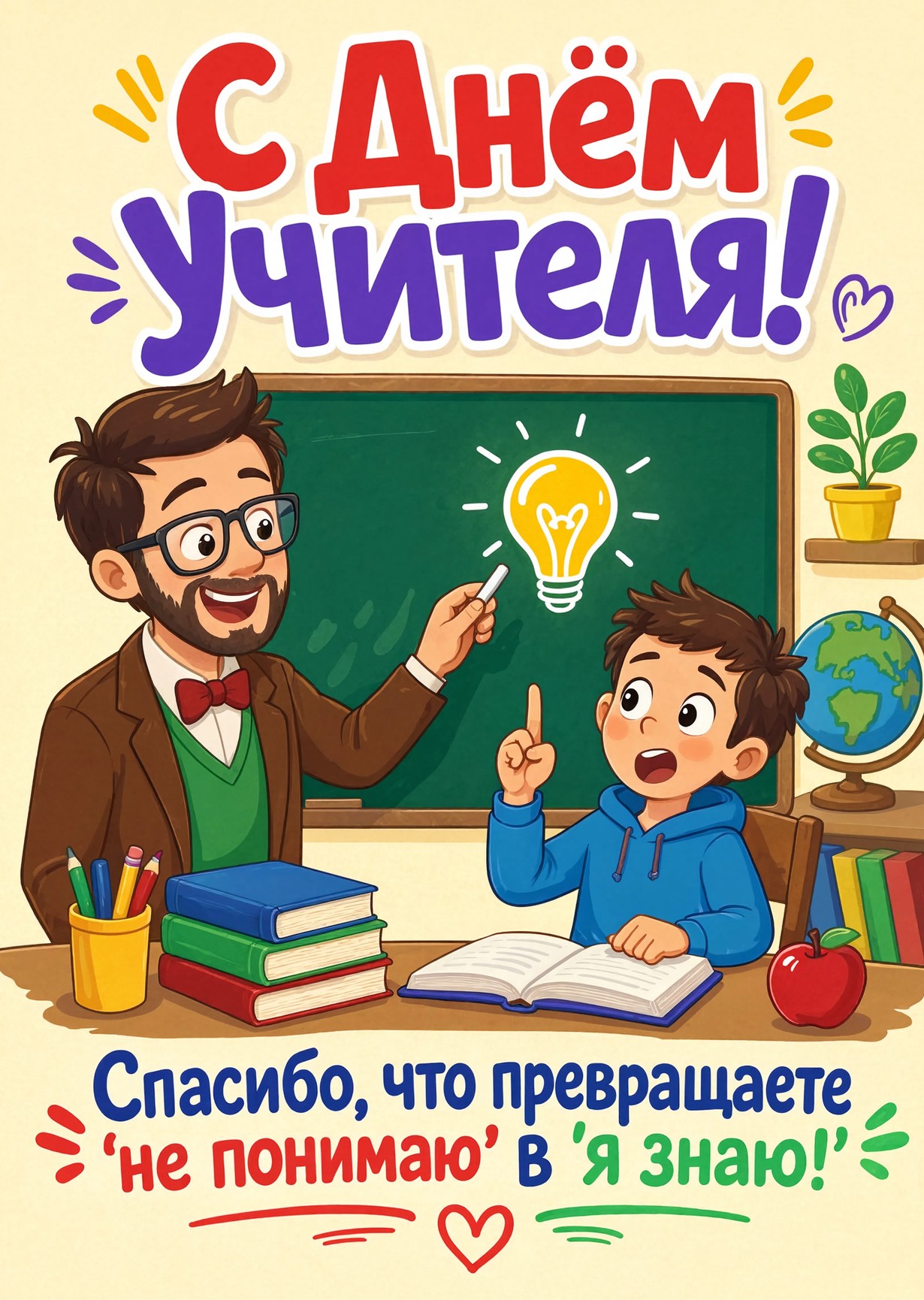 открытки с Днем Учителя-57