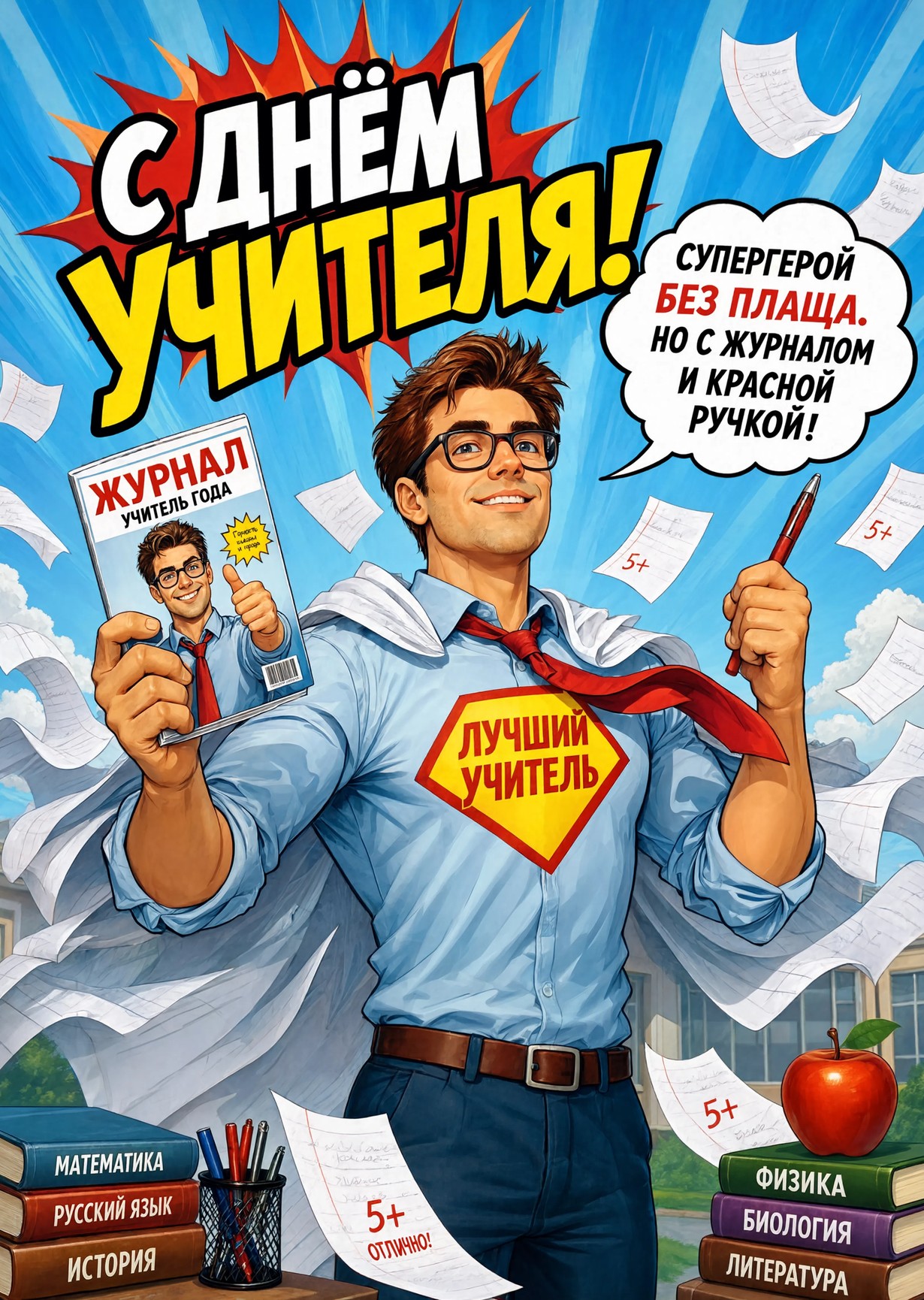 открытки с Днем Учителя-29