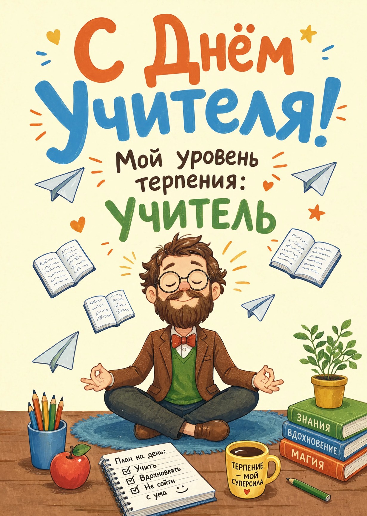 открытки с Днем Учителя-30