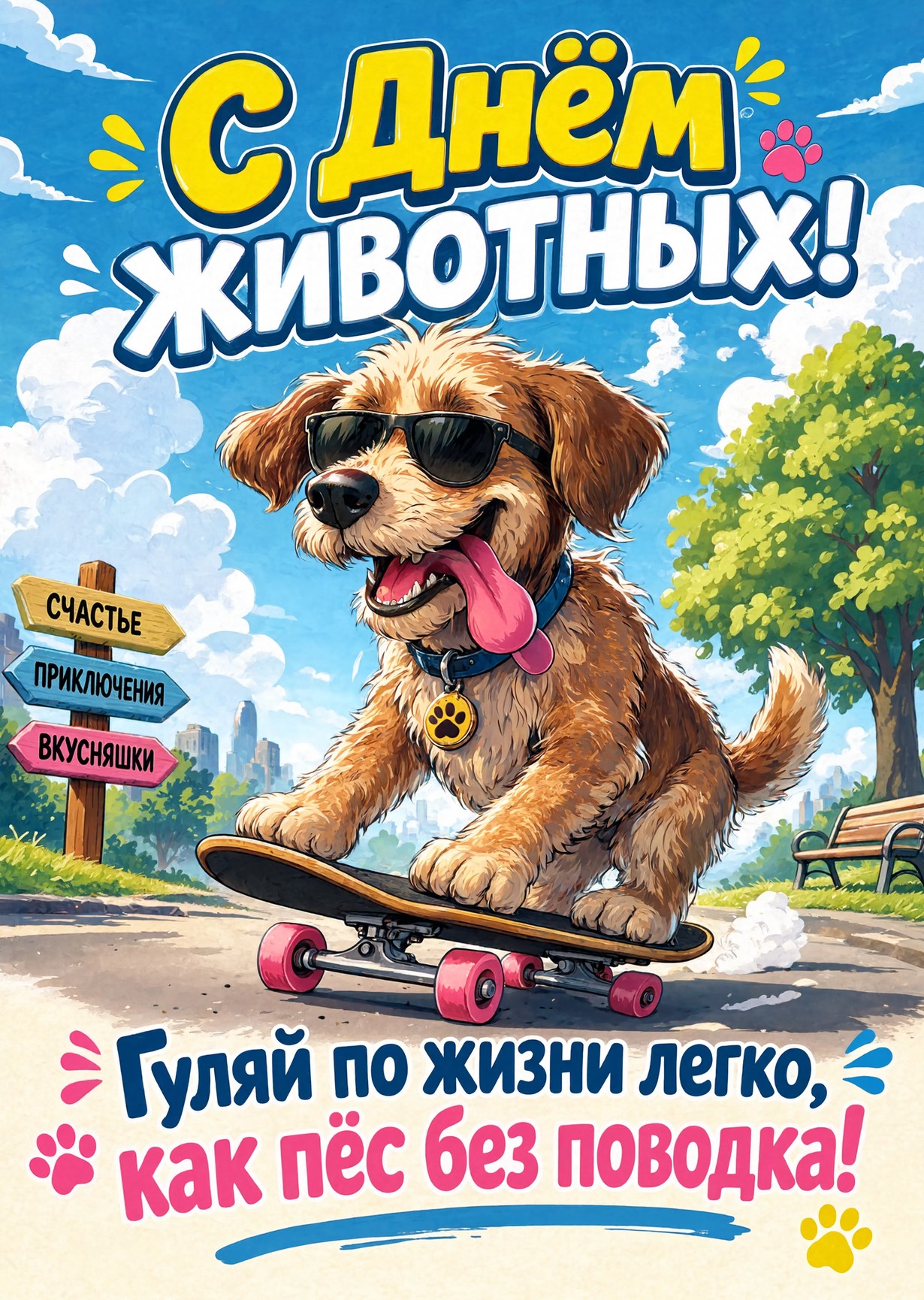 открытки с днем животных-8
