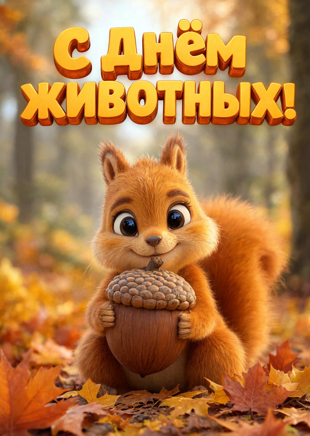 открытки с днем животных-28