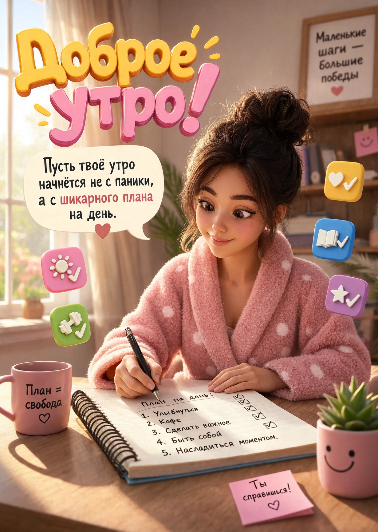 Открытка С Добрым Утром #423
