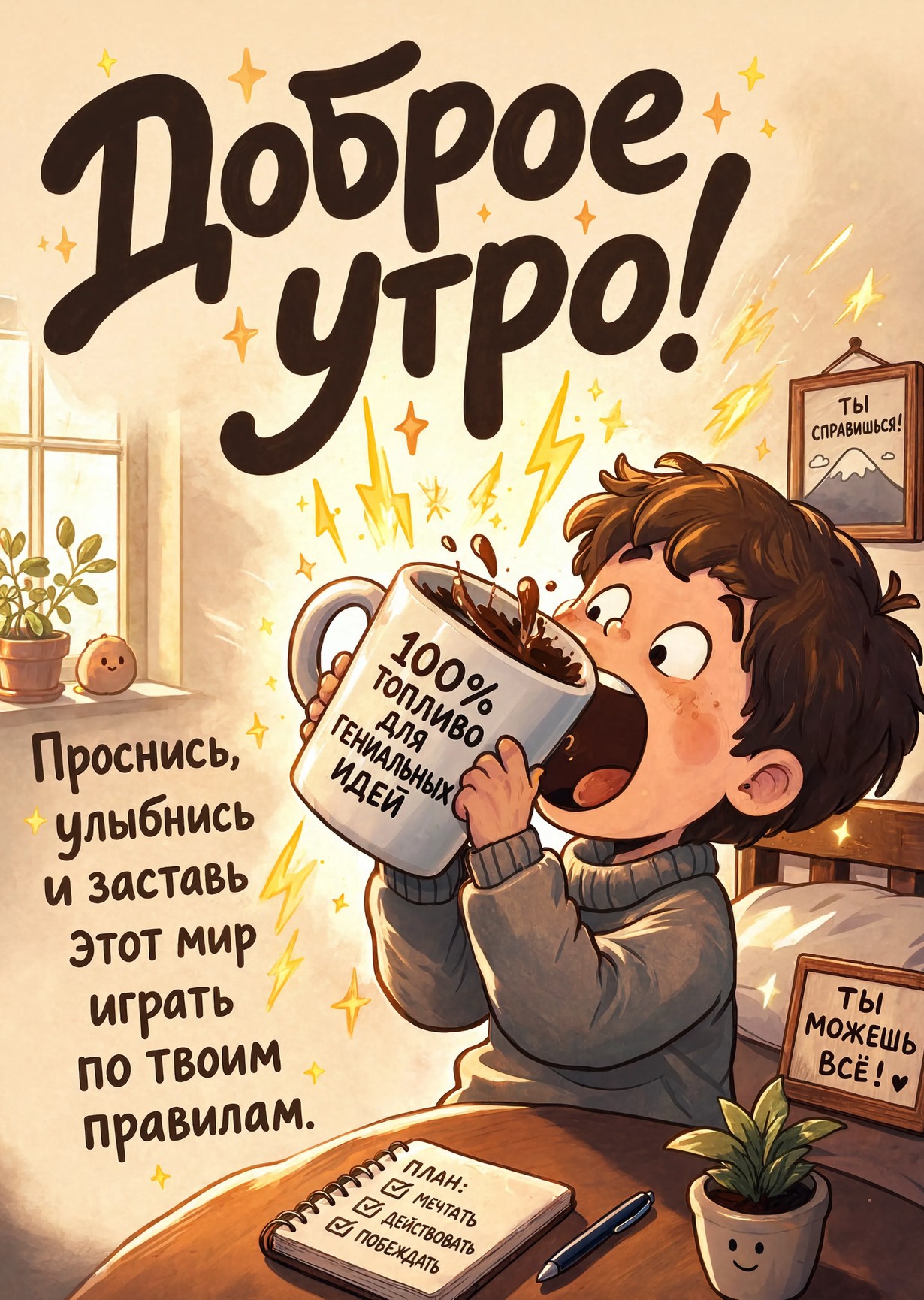 Открытка С Добрым Утром #412