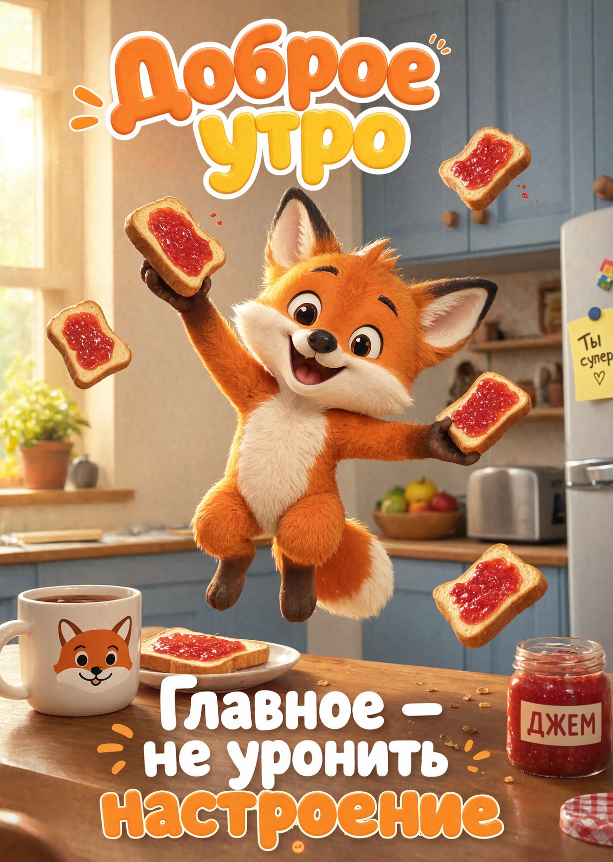 Открытка С Добрым Утром #288