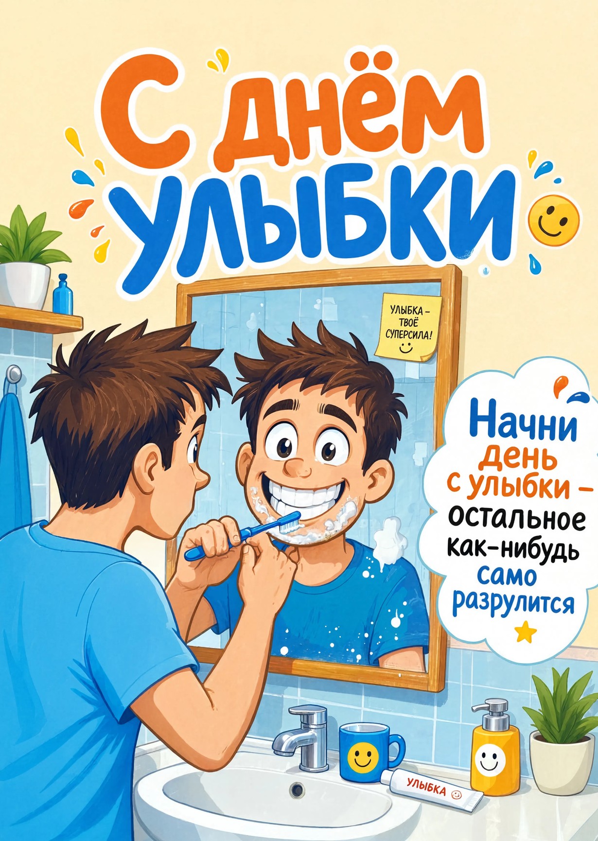 открытки с Днем Улыбки-26