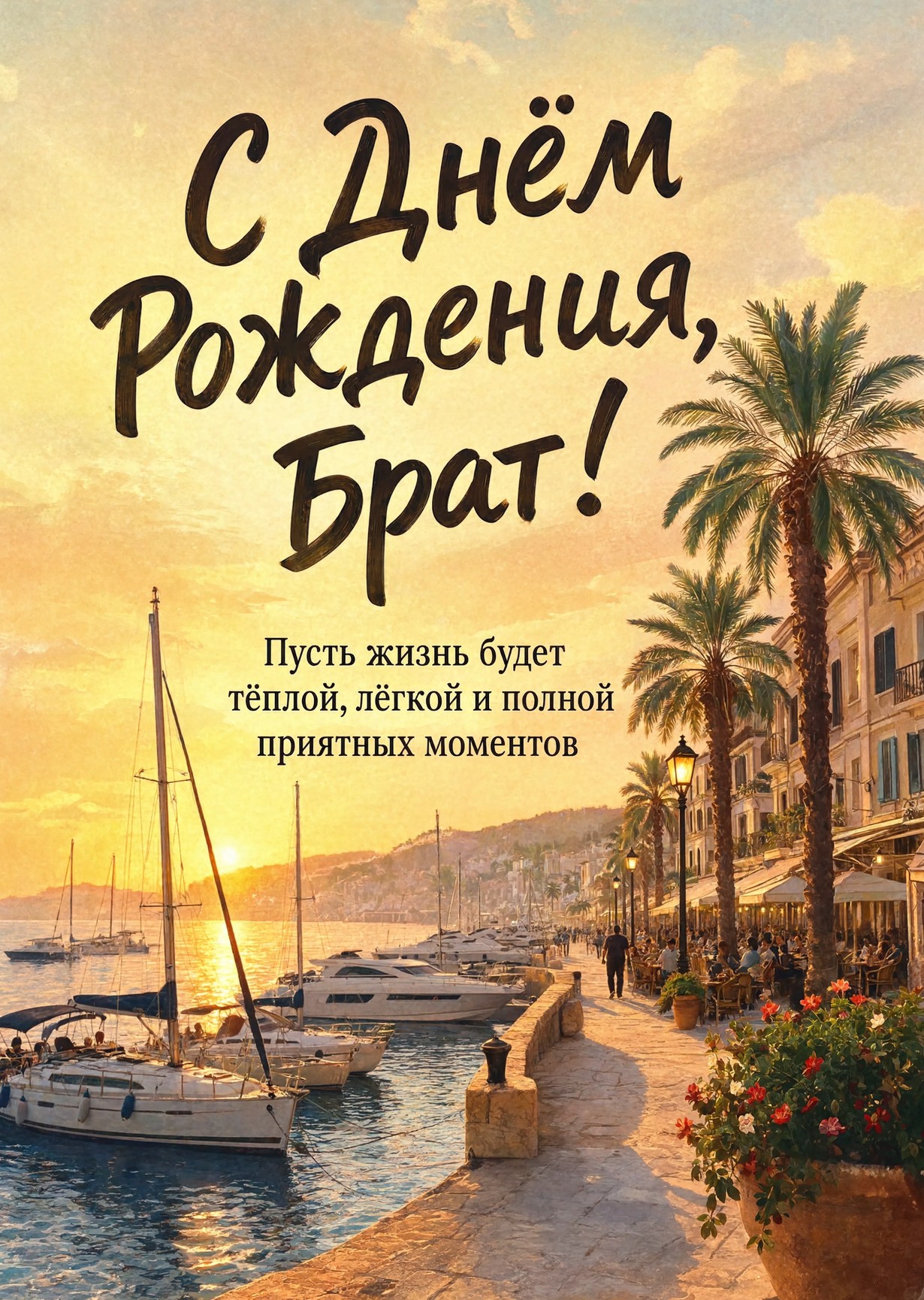 Открытка С днём рождения брату  #19