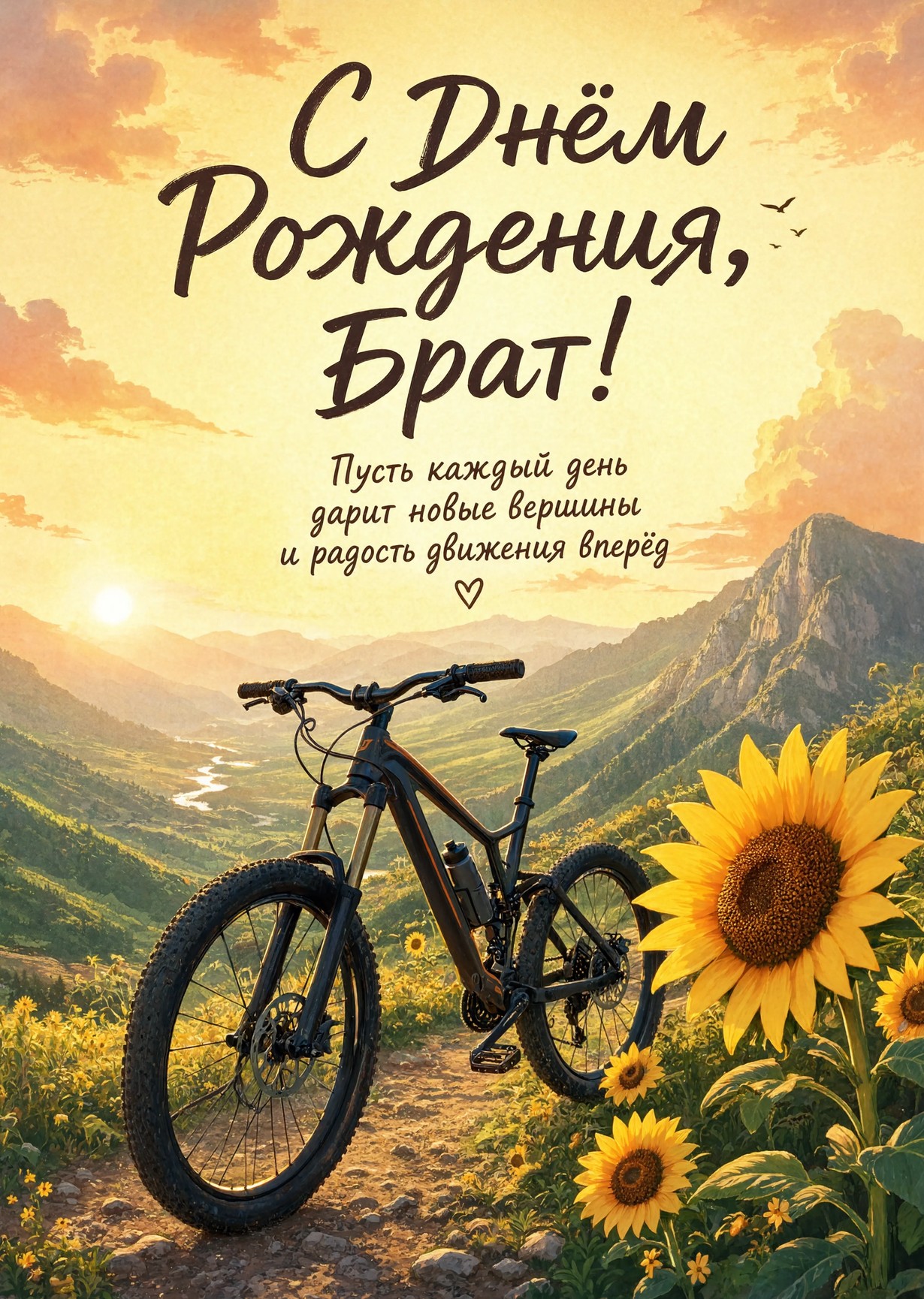 Открытка С днём рождения брату  #76
