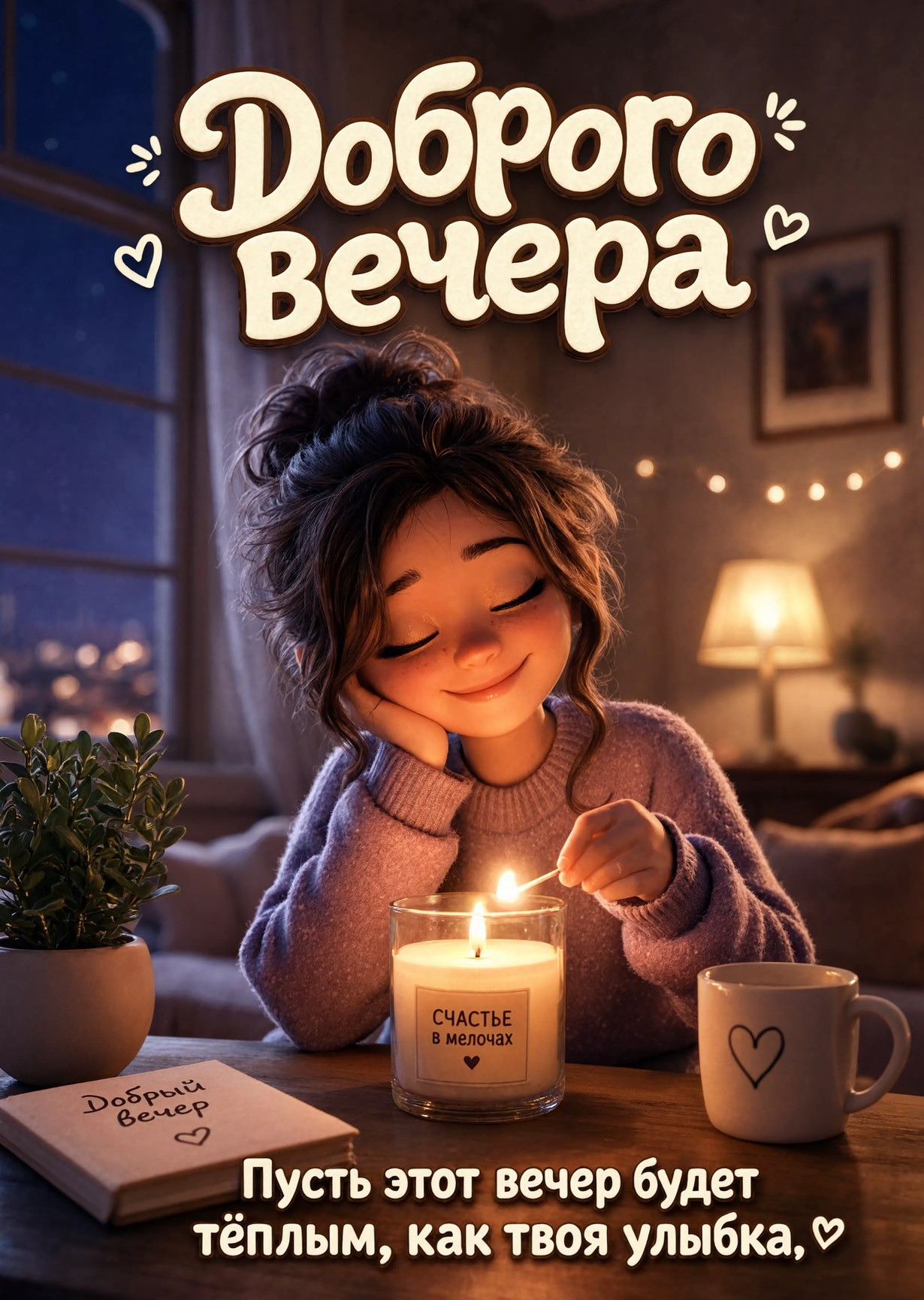 Открытка Хорошего вечера #142