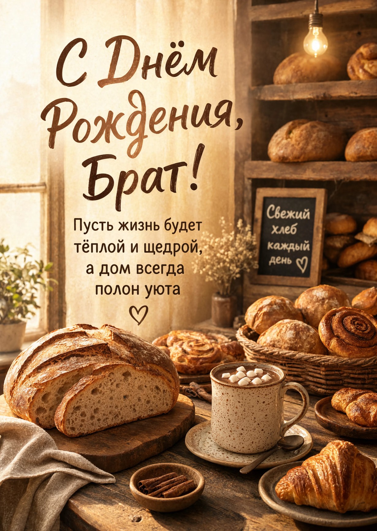 Открытка С днём рождения брату  #5