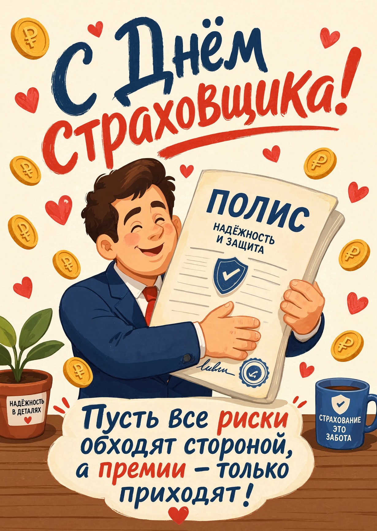 открытки с Днем Страховщика-13