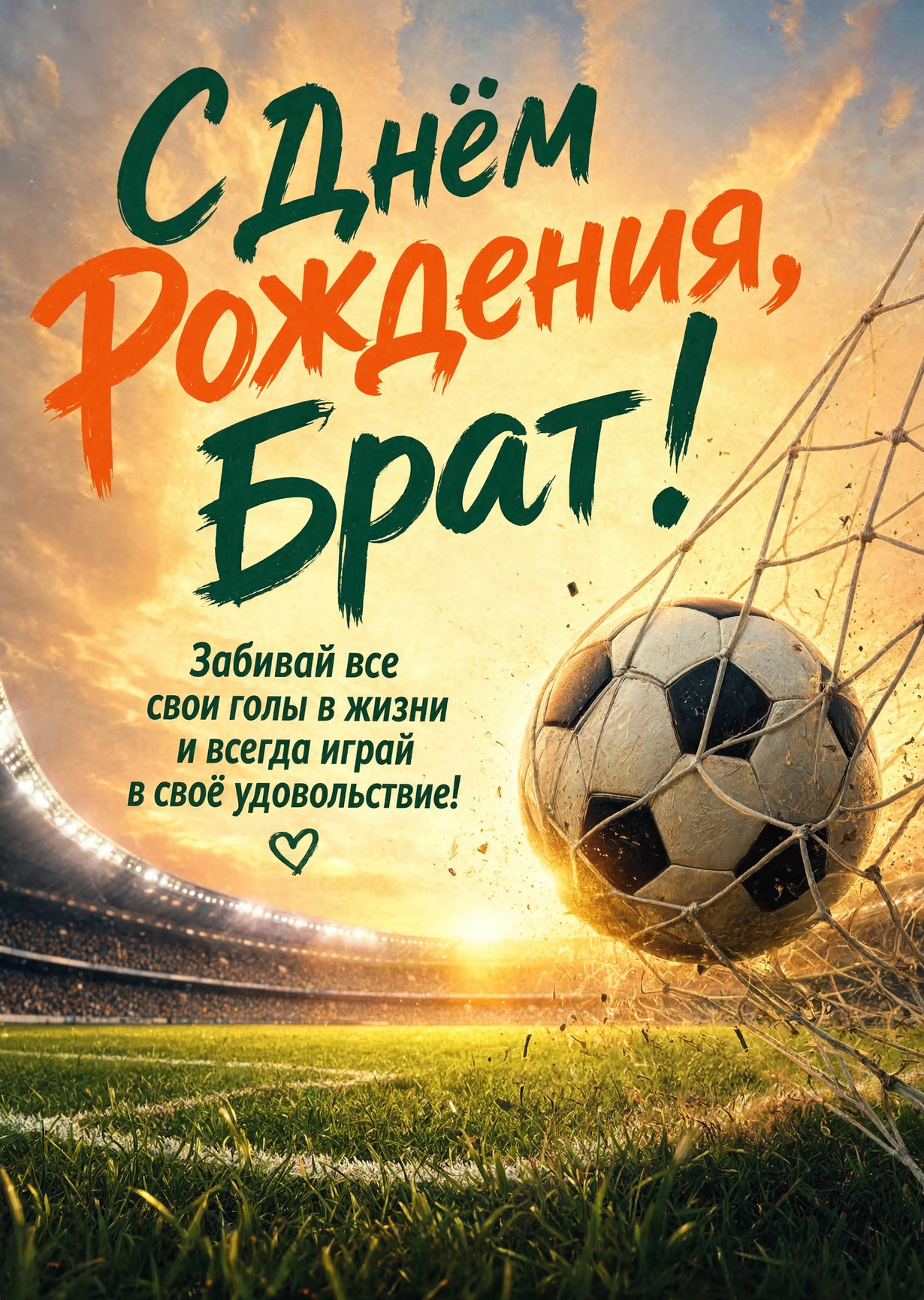 Открытка С днём рождения брату  #68