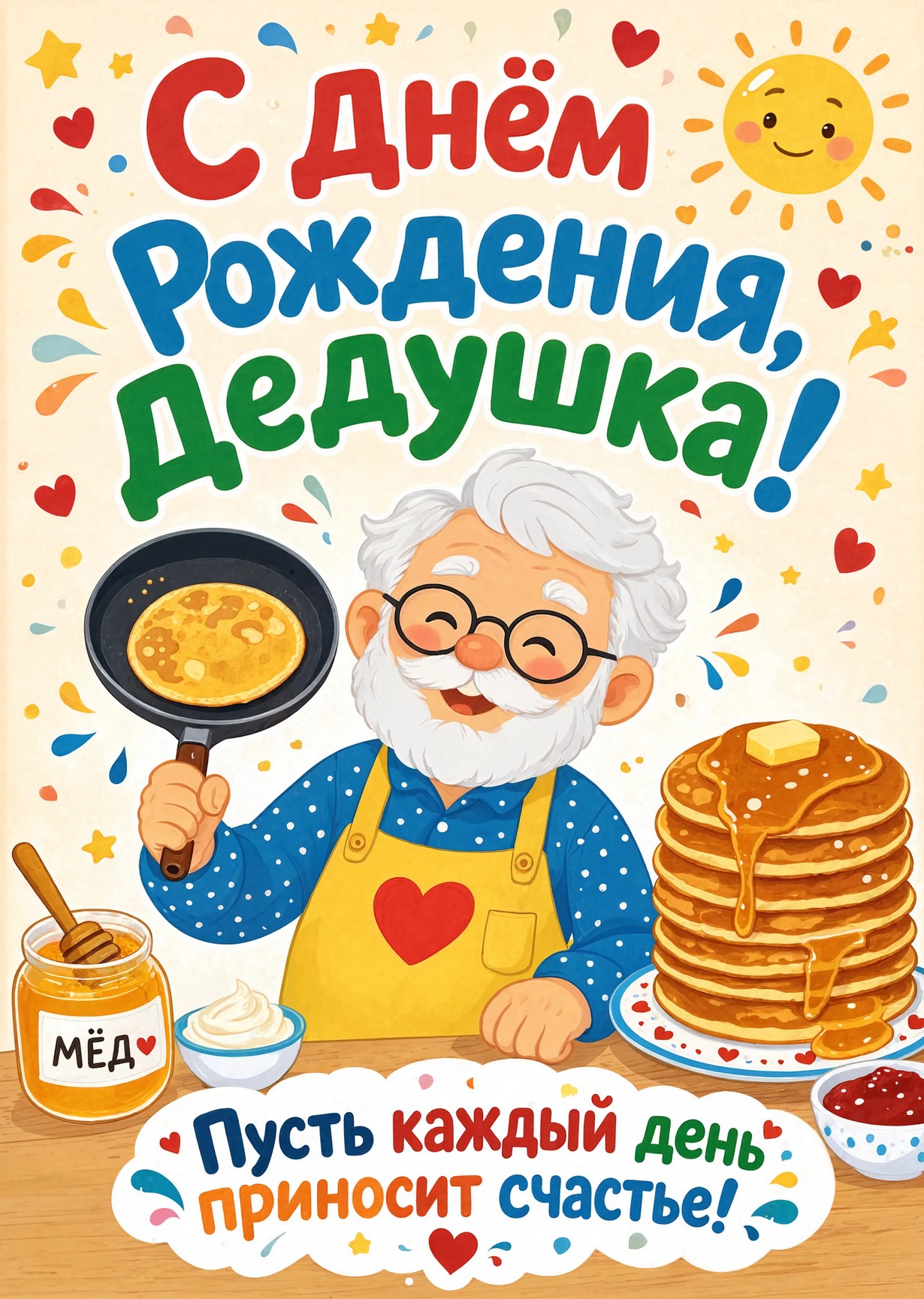 Открытка "С днём рождения дедушке" #42