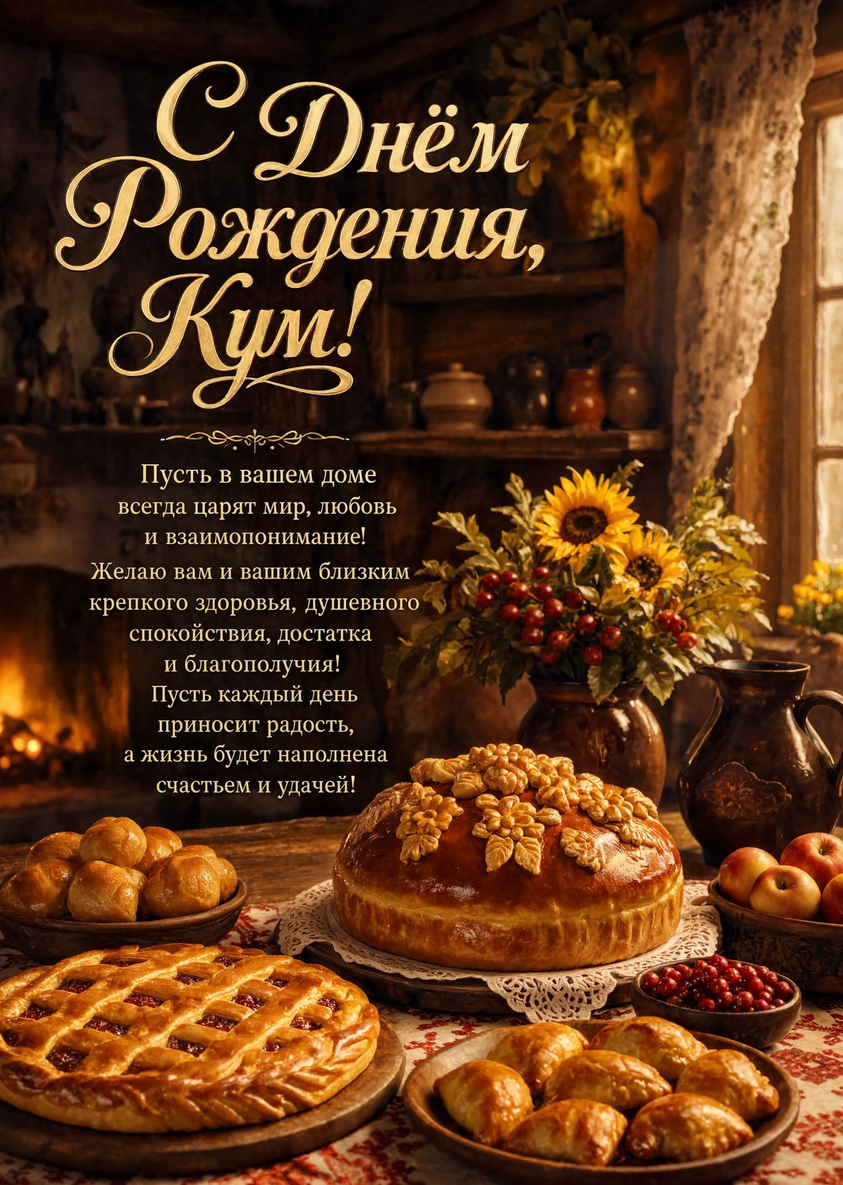 Открытка "С днем рождения куму" #65