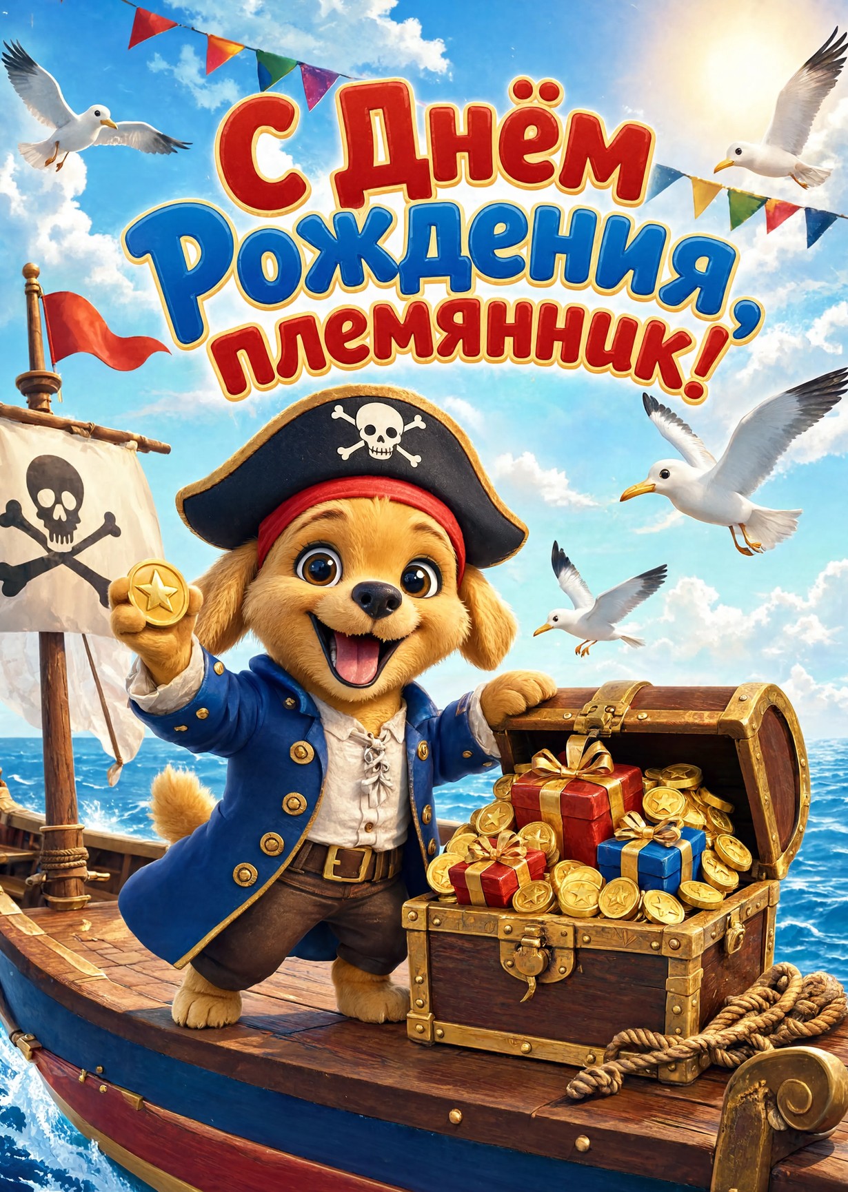 Открытка "С днем рождения пемяннику" #92