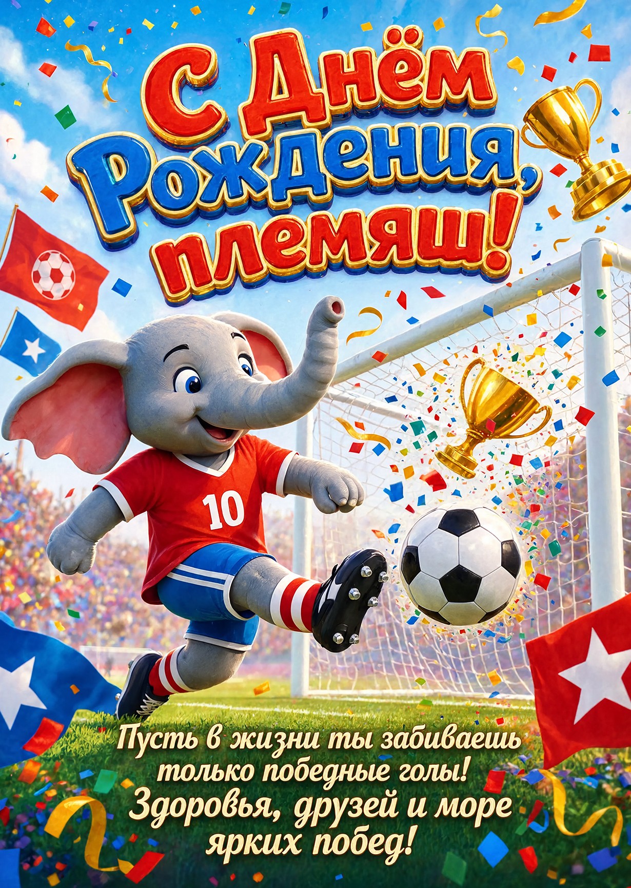 Открытка "С днем рождения пемяннику" #2