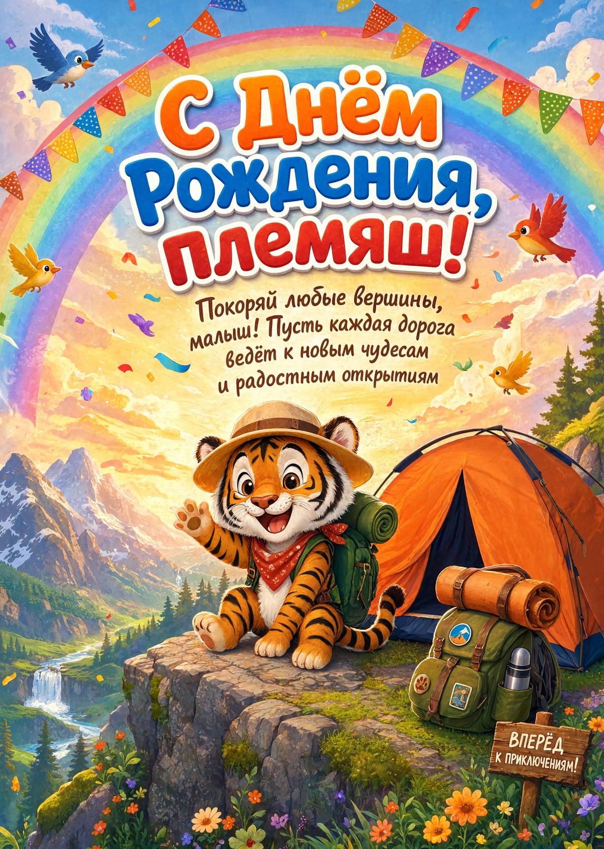 Открытка "С днем рождения пемяннику" #82