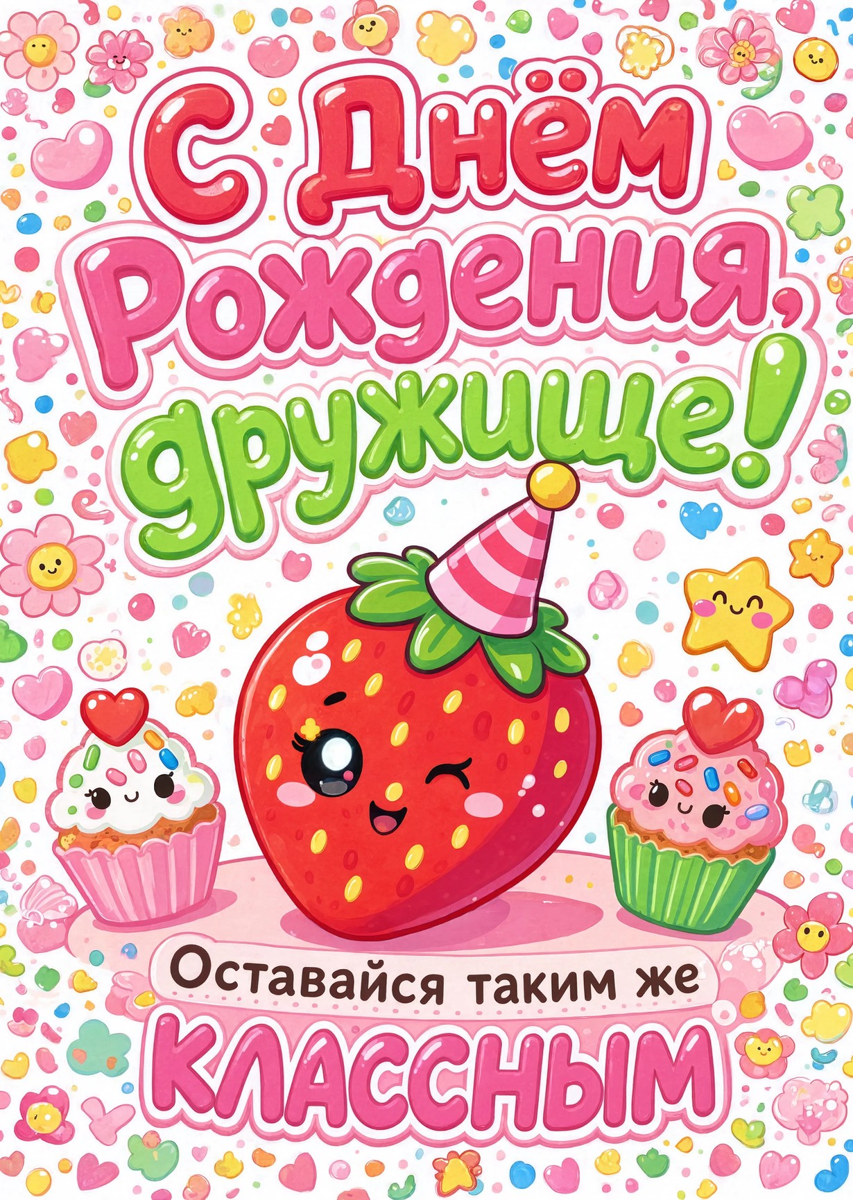 Открытка "С днем рождения другу" #60