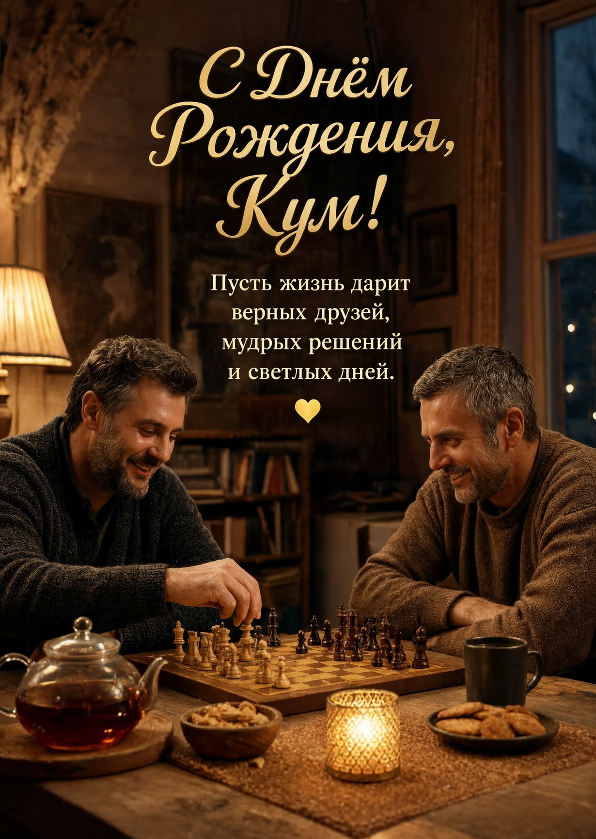 Открытка "С днем рождения куму" #70
