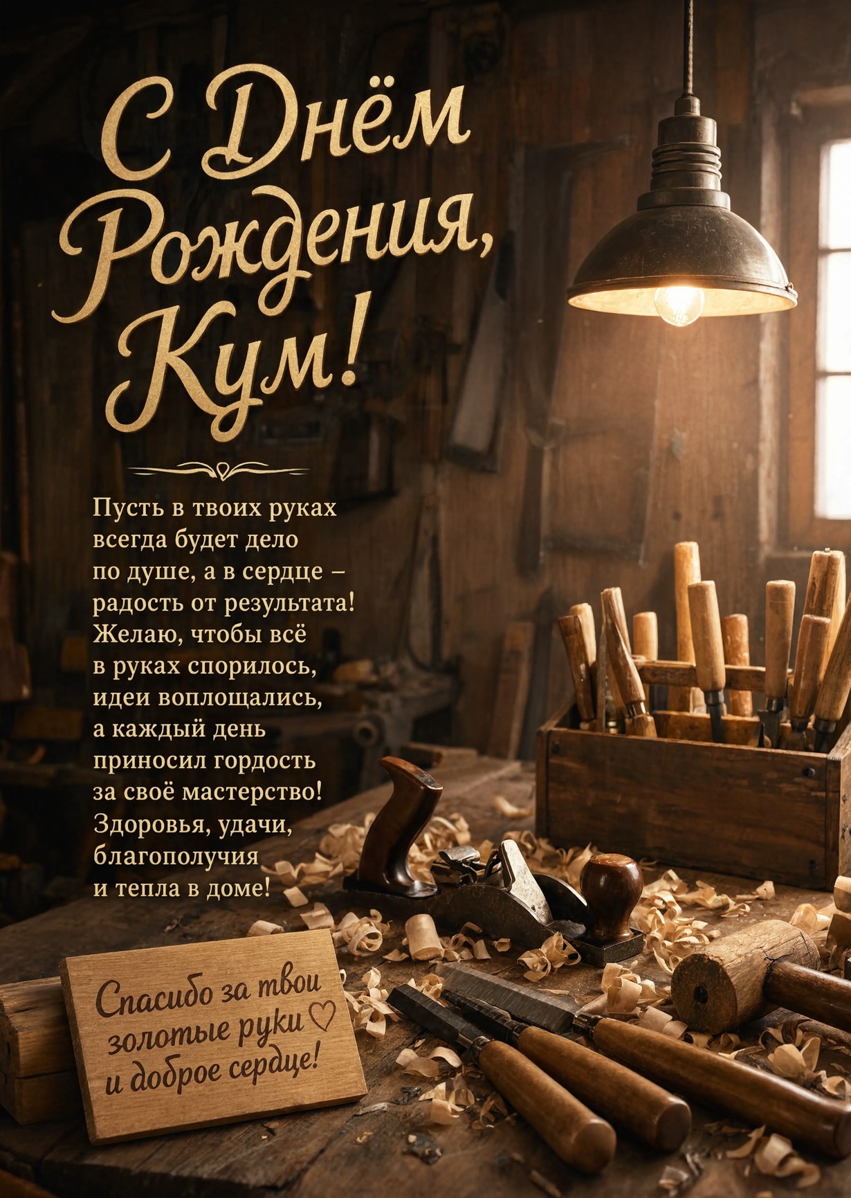 Открытка "С днем рождения куму" #66