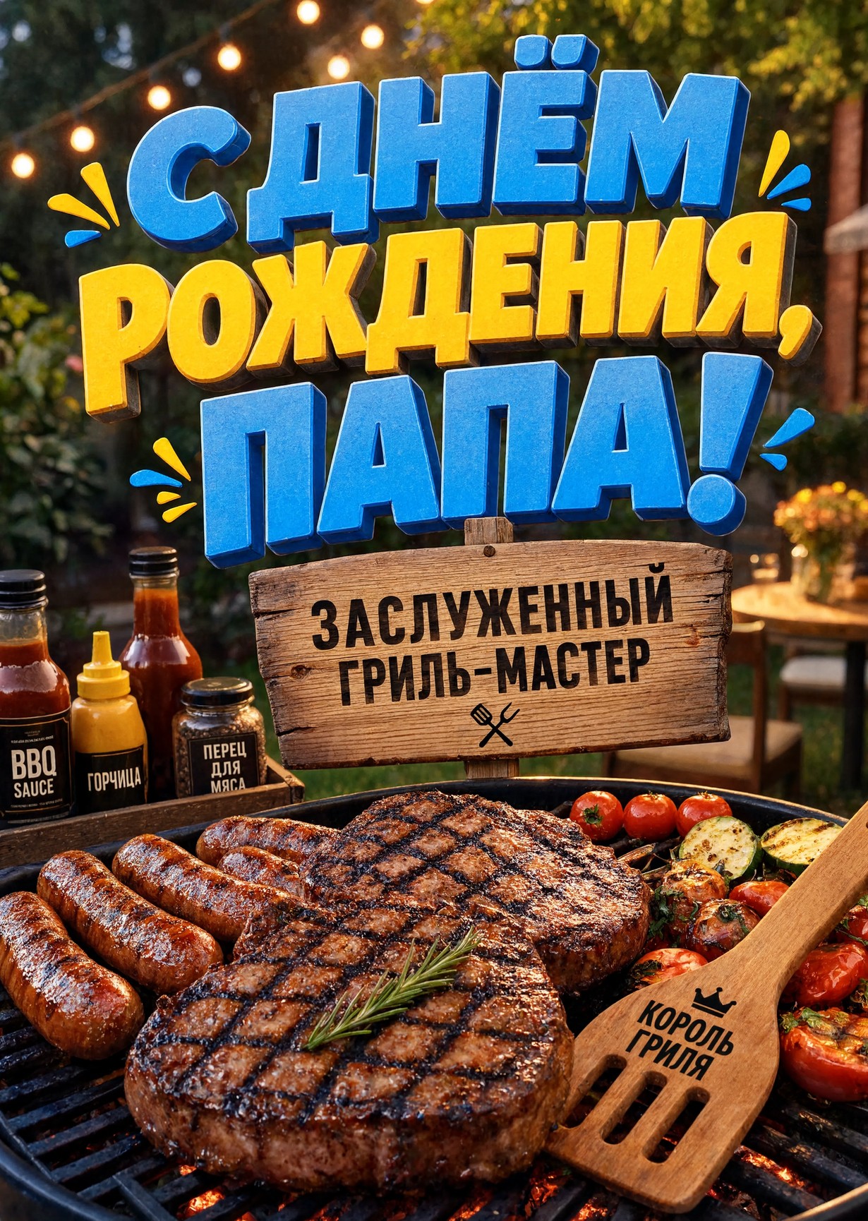Открытка "С днём рождения папе" #63