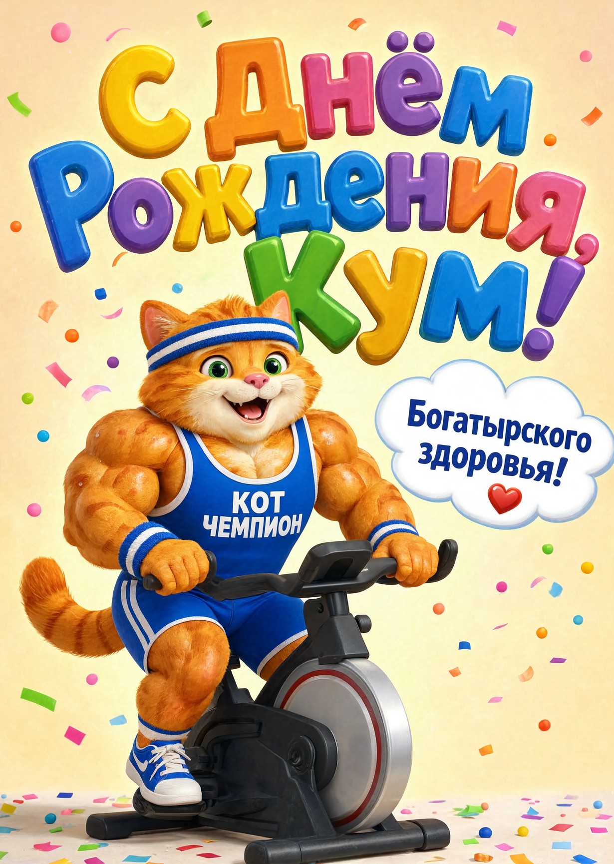 Открытка "С днем рождения куму" #58