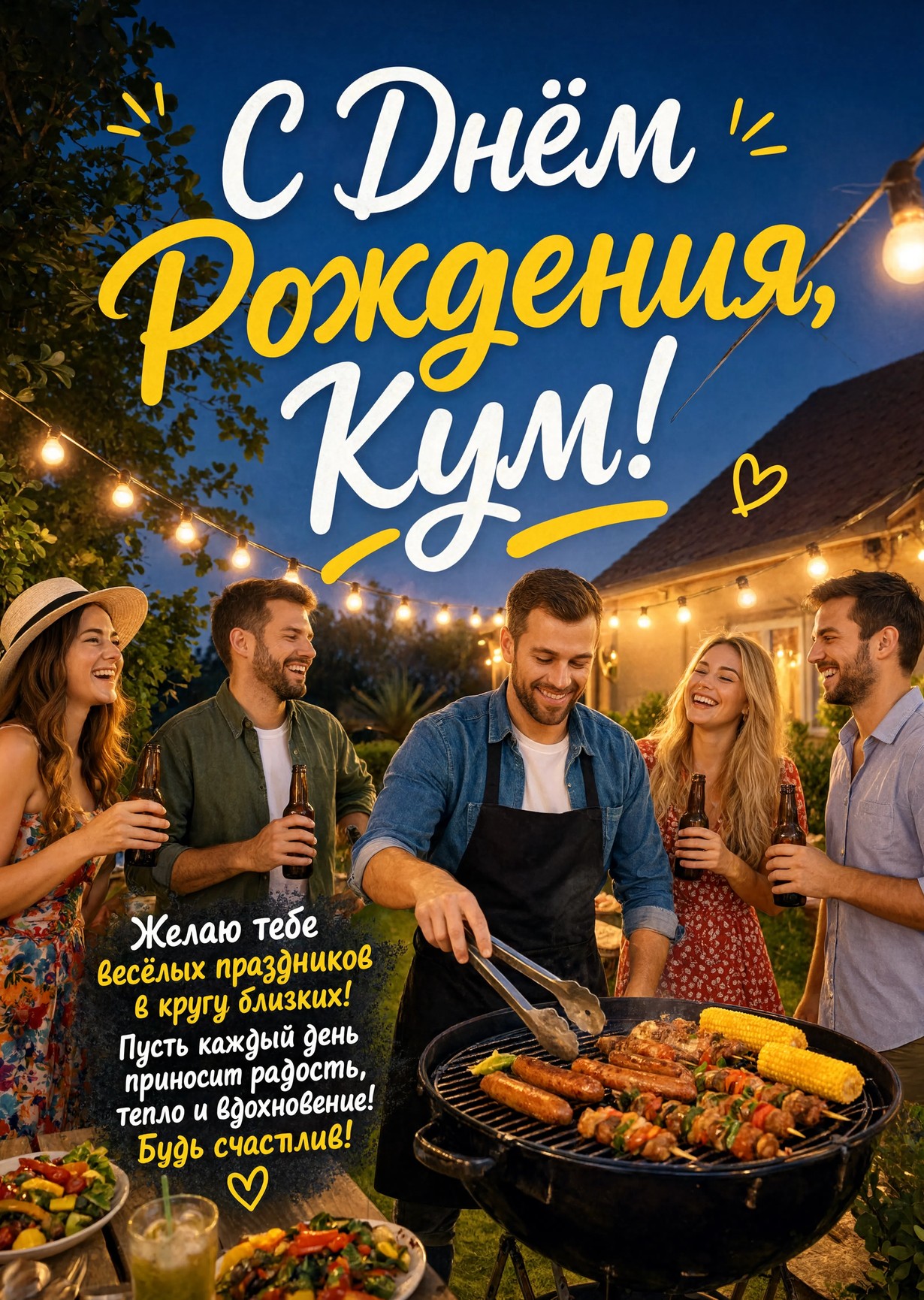 Открытка "С днем рождения куму" #75