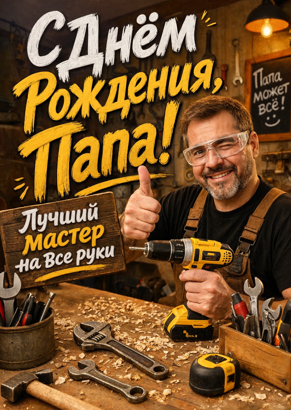 Открытка "С днём рождения папе" #122