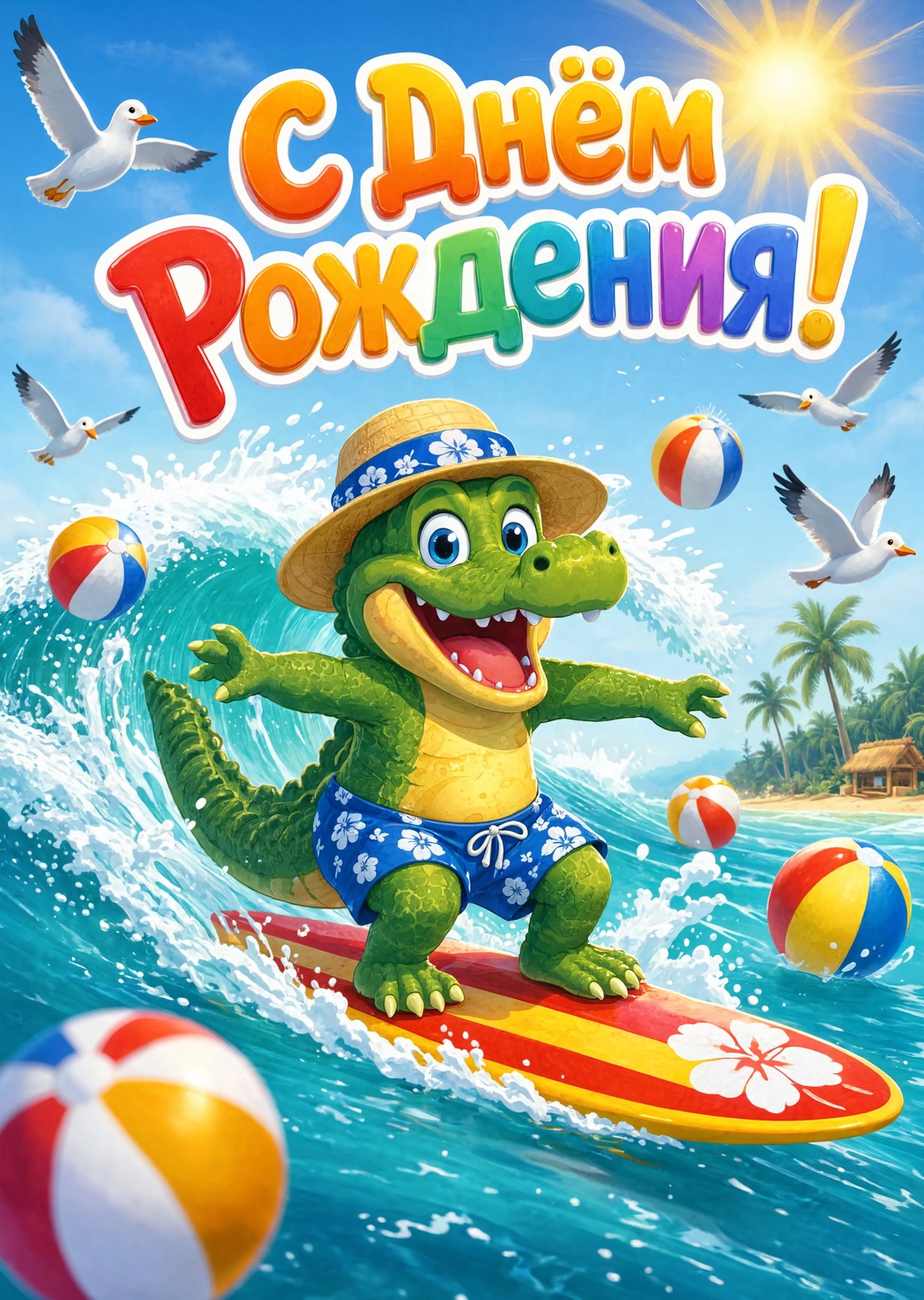 Открытка "С днём рождения" #125