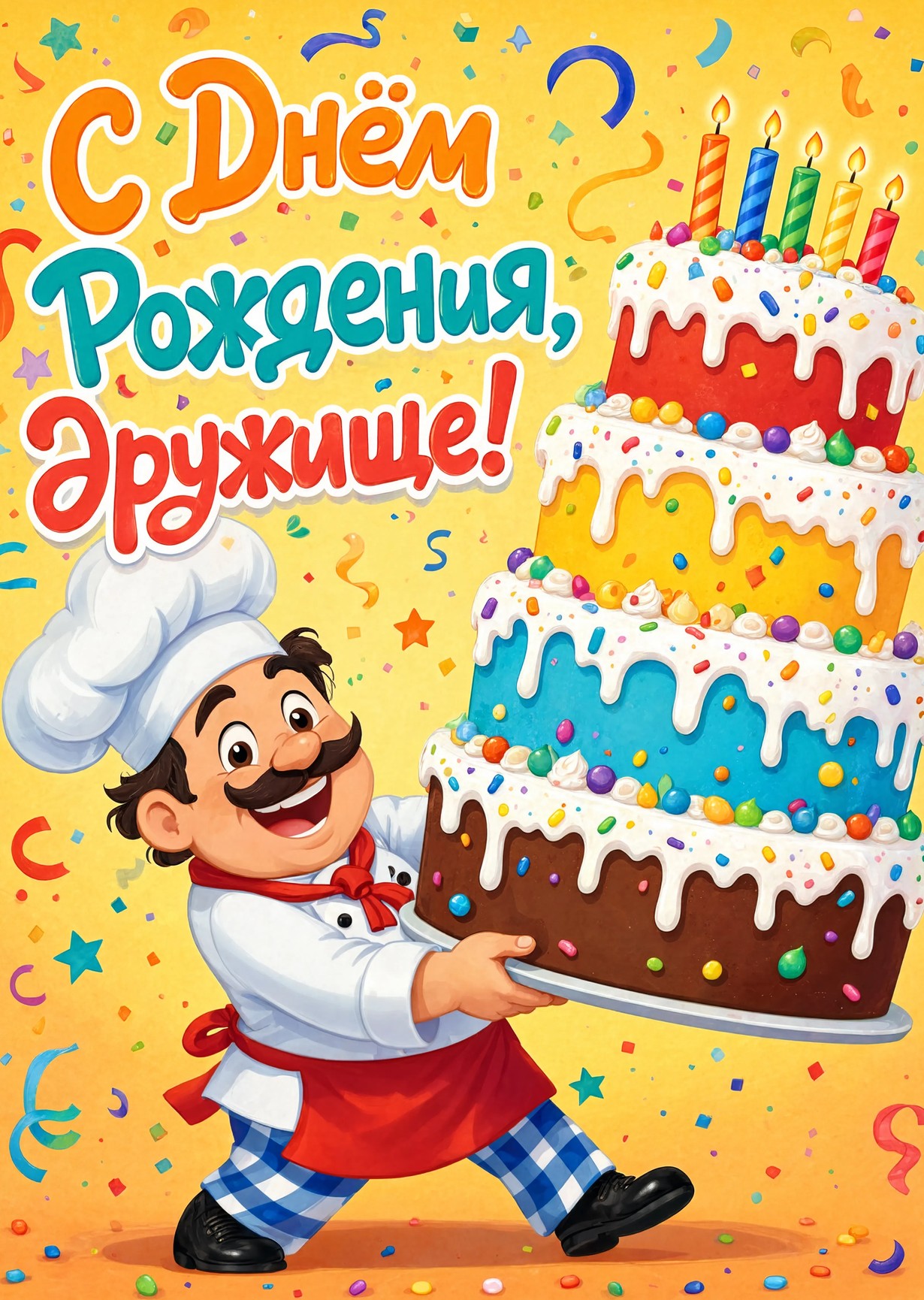 Открытка "С днем рождения другу" #20