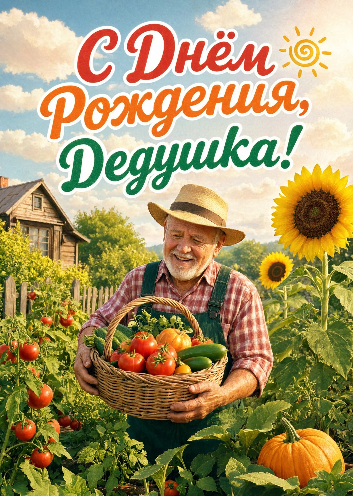 Открытка "С днём рождения дедушке" #57