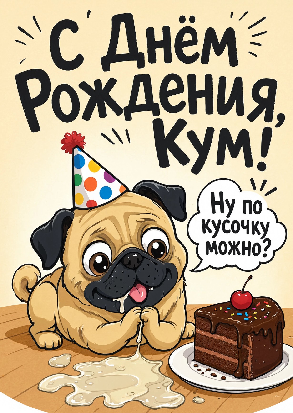 Открытка "С днем рождения куму" #16