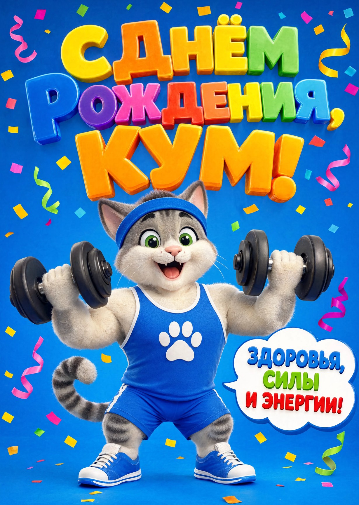 Открытка "С днем рождения куму" #63