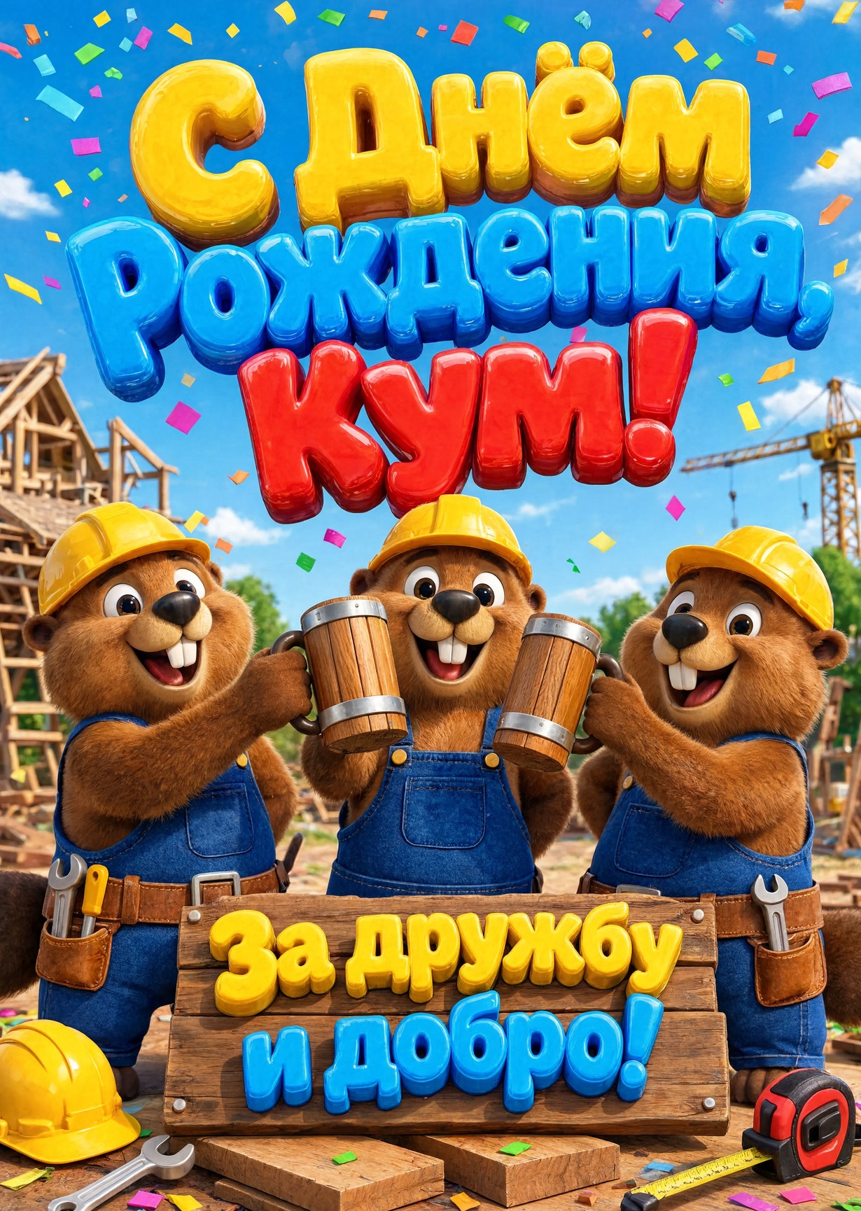 Открытка "С днем рождения куму" #52